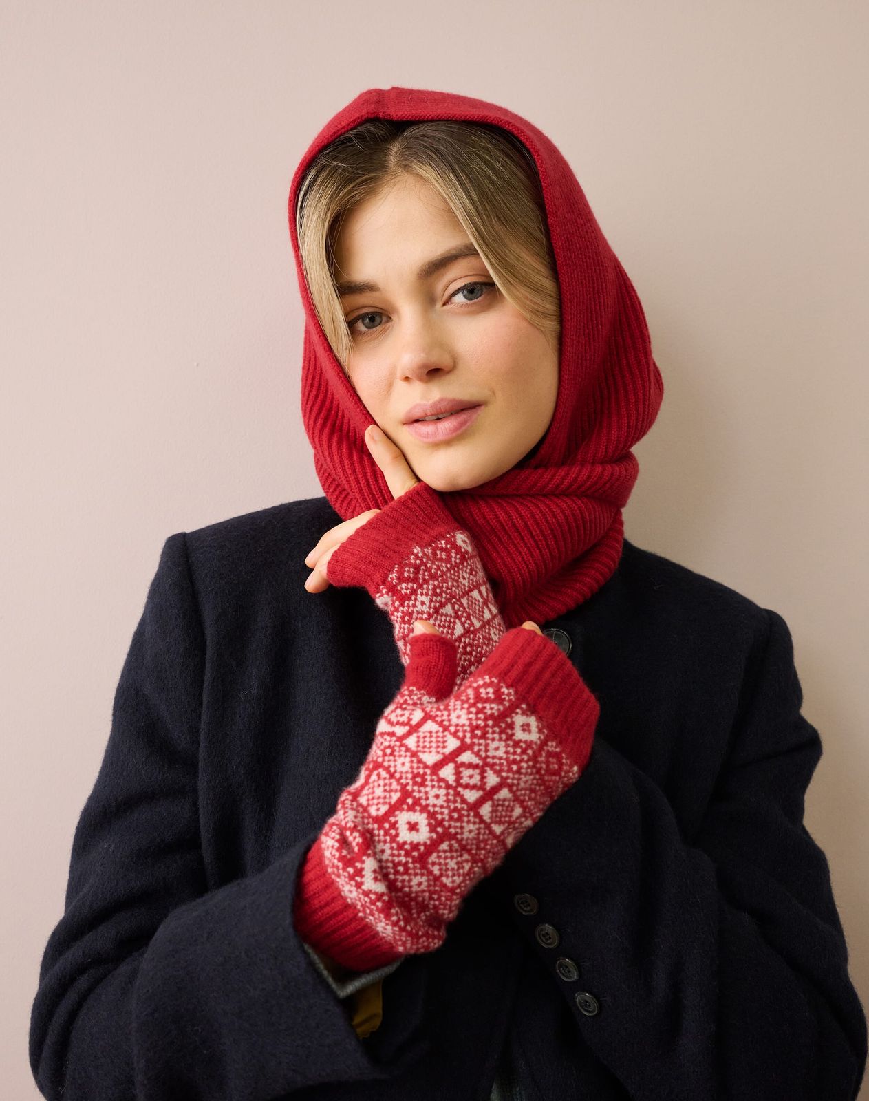 Women's Cashmere Graphic Wristwarmers