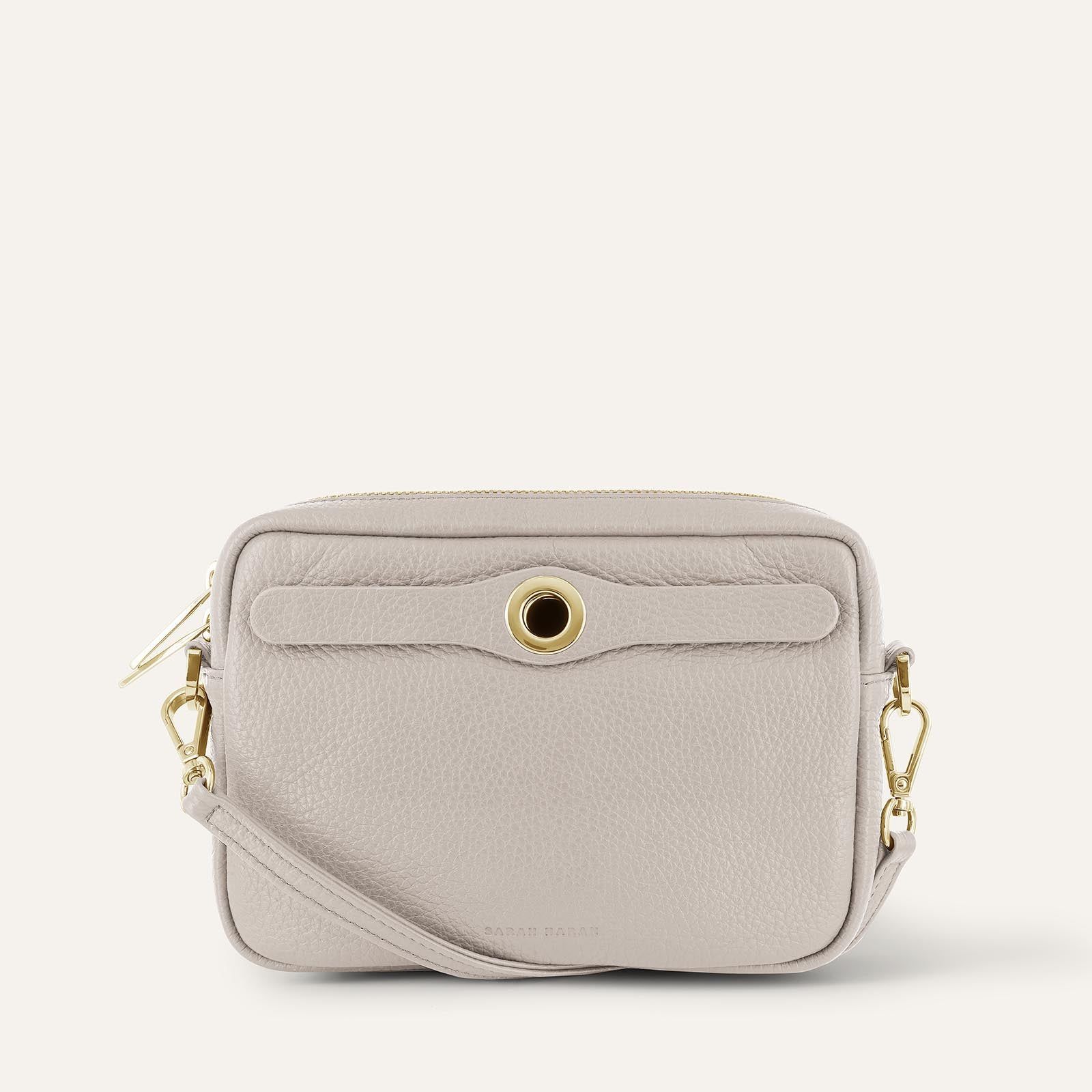 Millie Crossbody | Porcelain with Gold hardware