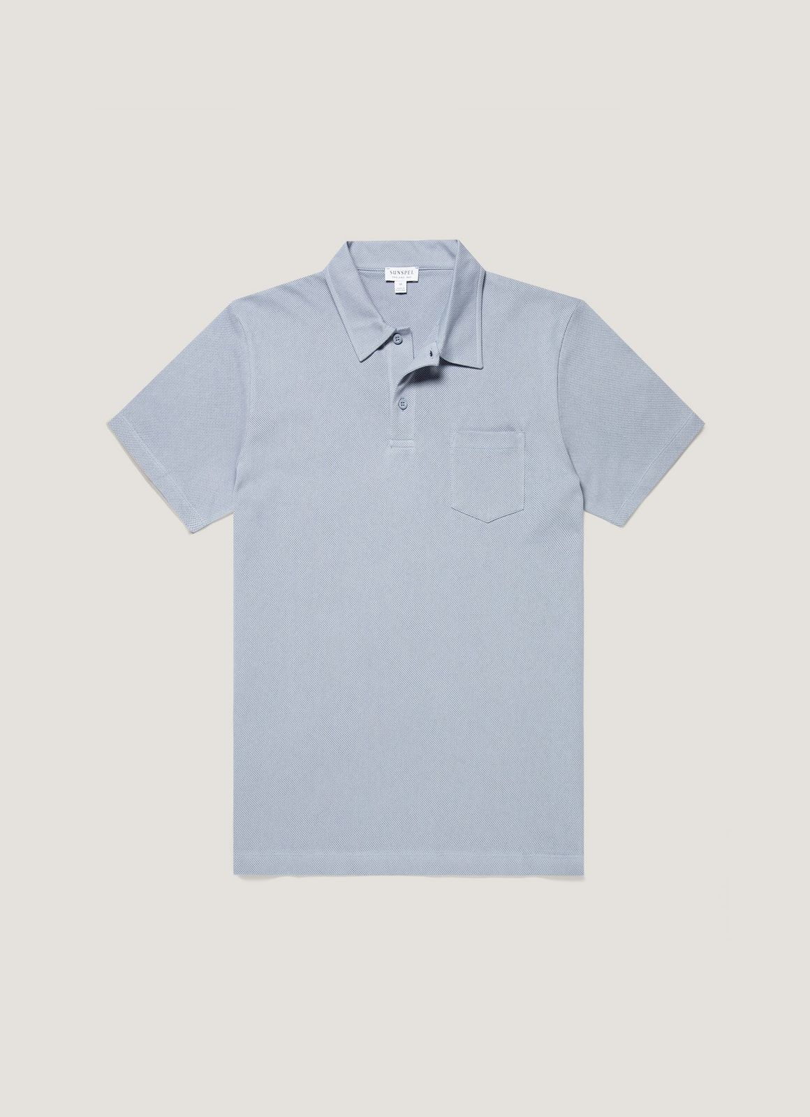 Men's Riviera Polo Shirt in Powder Blue