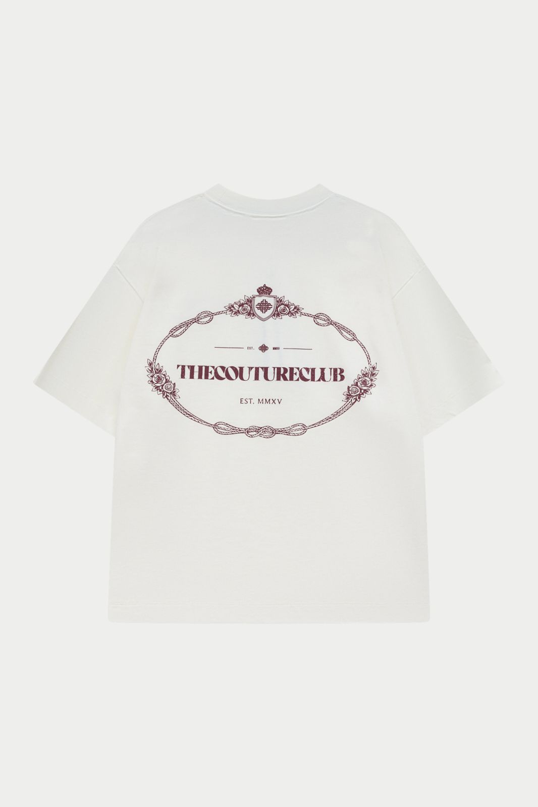 COPYRIGHT CREST GRAPHIC T-SHIRT - BURGUNDY