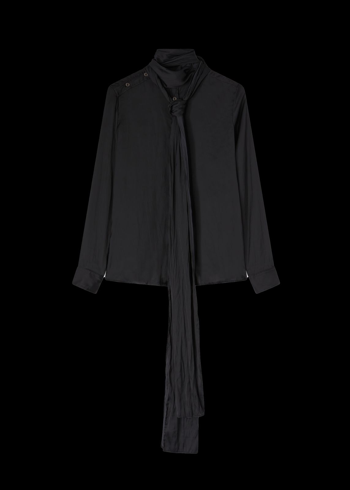 BOW SHIRT BLACK