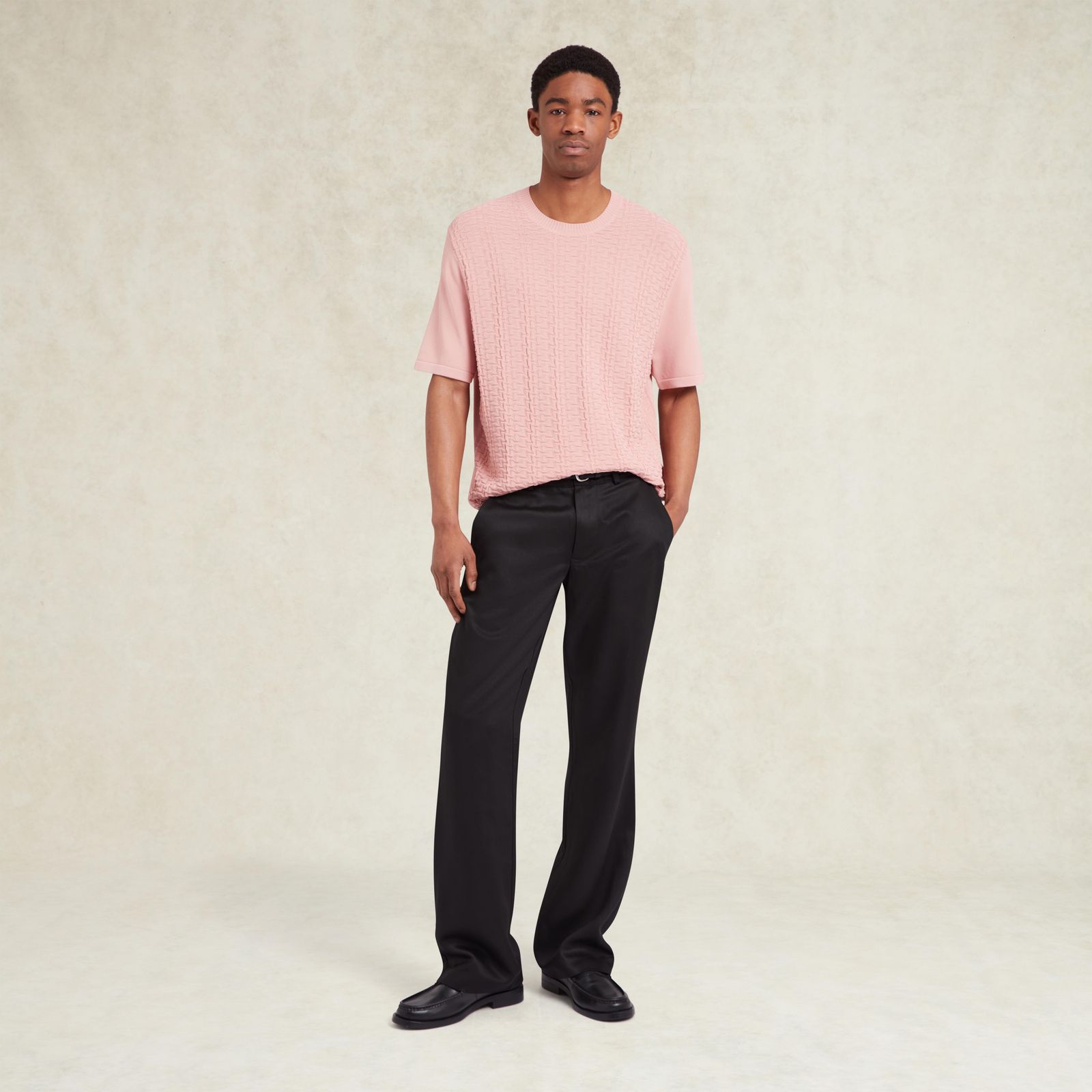 Links Knit T-Shirt - Pink