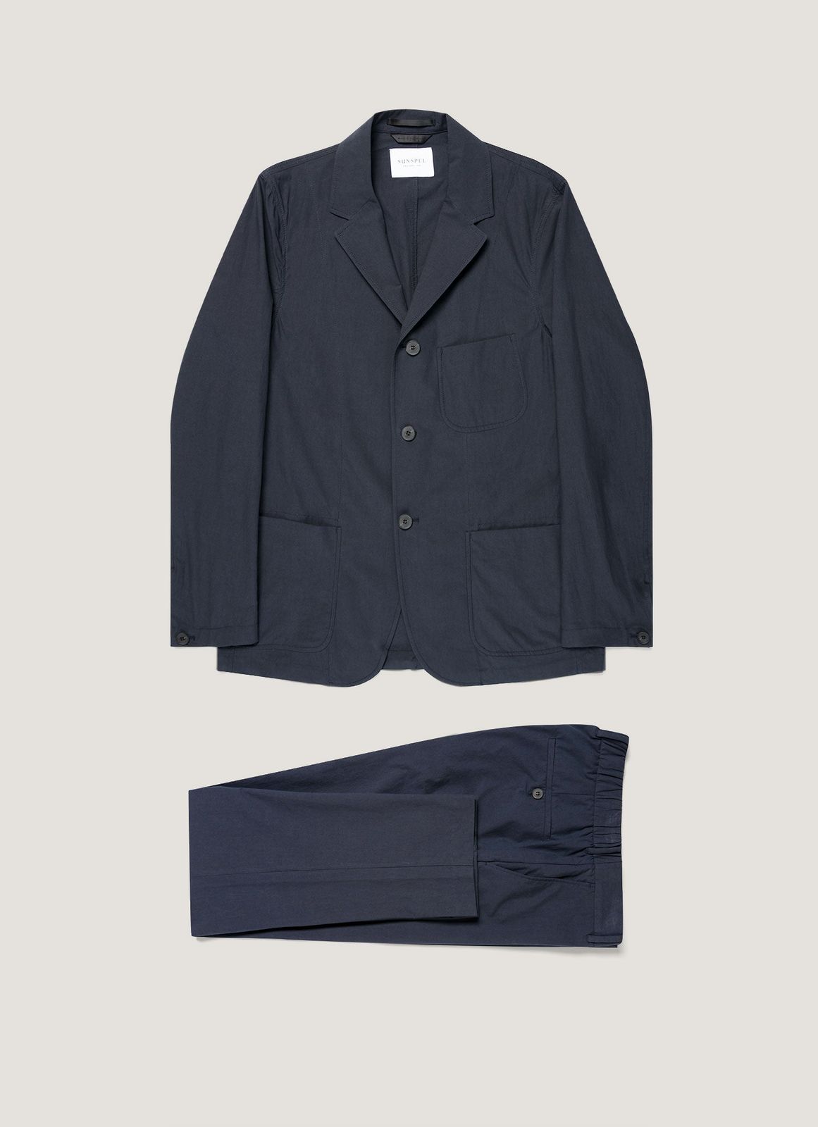 Men's Lightweight Cotton Poplin Two-Piece Suit