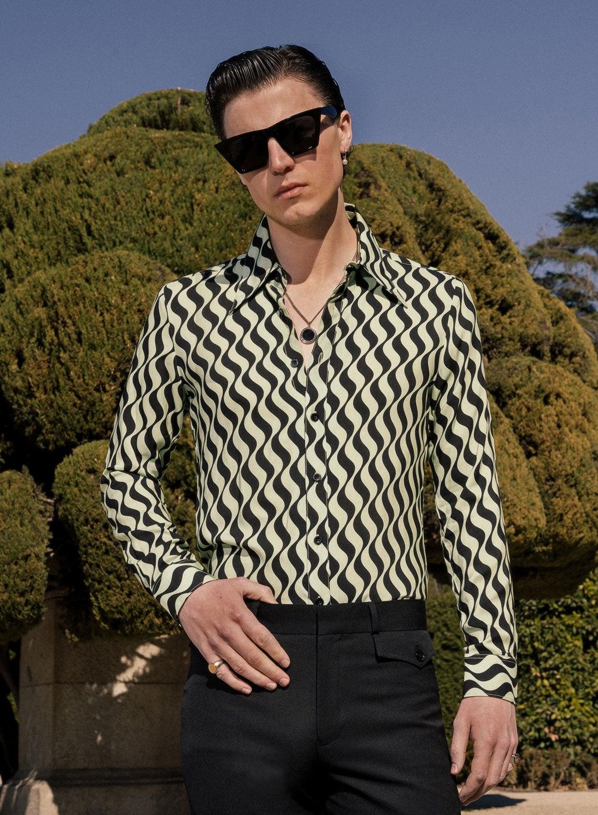 70's Mint Ripple Shirt