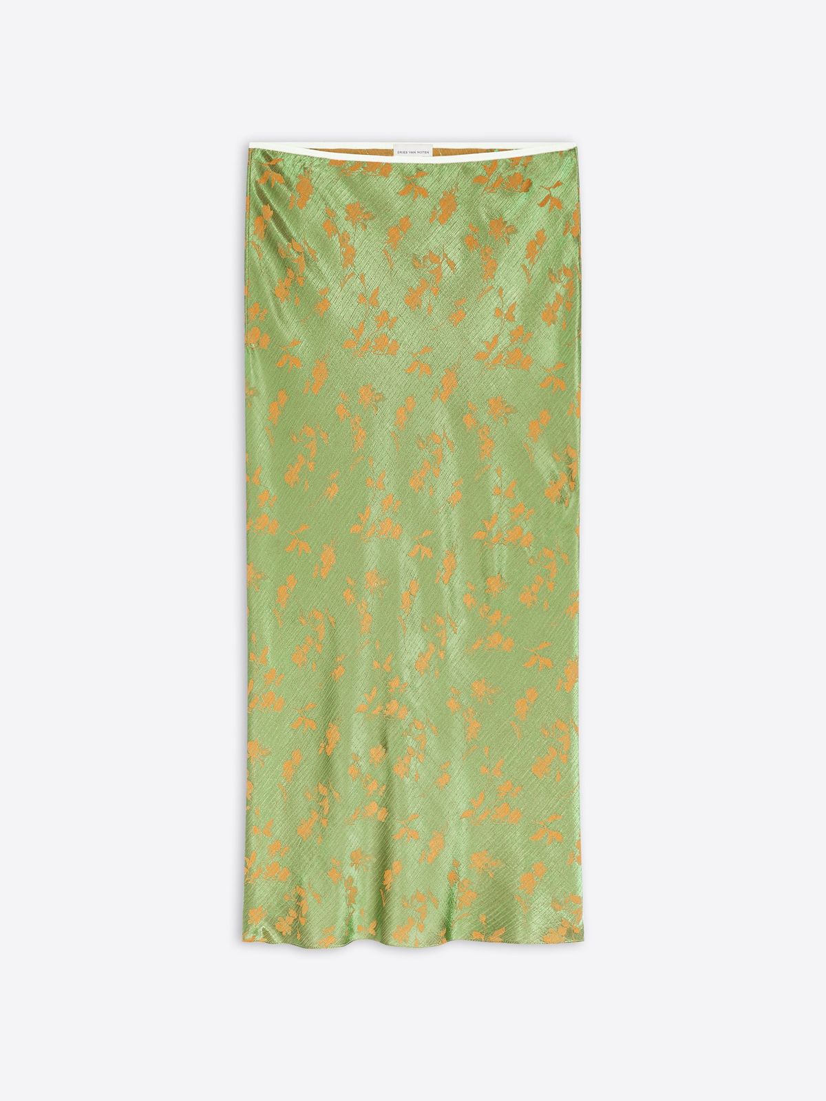 Jacquard midi skirt