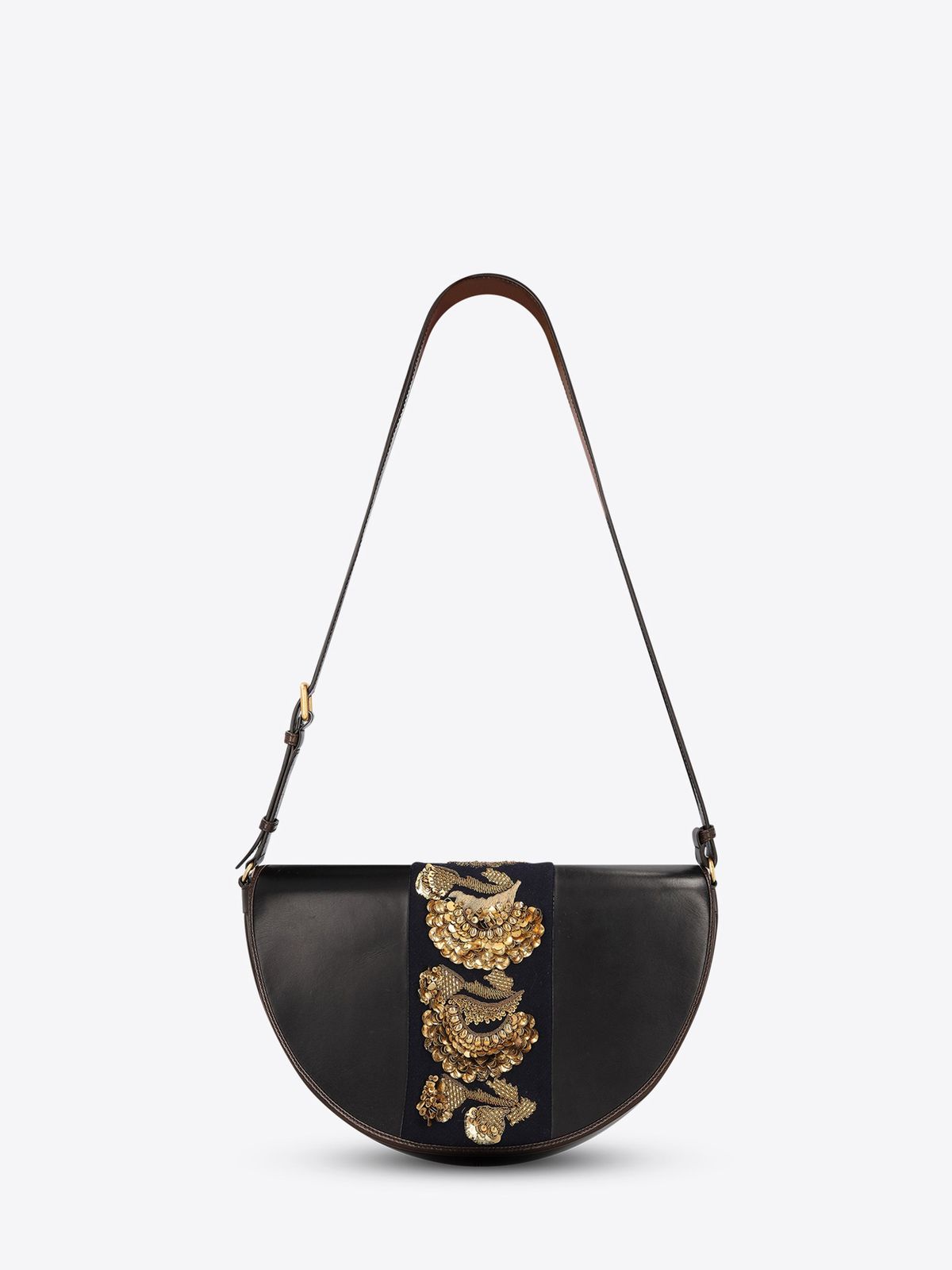 Embroidered crossbody bag