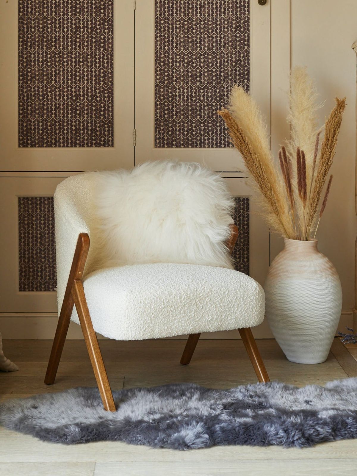 Icelandic Sheepskin Cushion - White