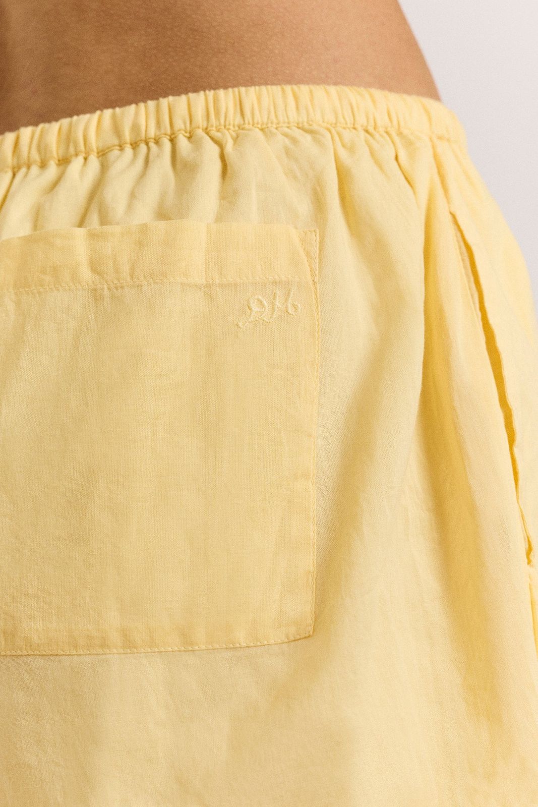 Maura Lace Trim Short - Butter