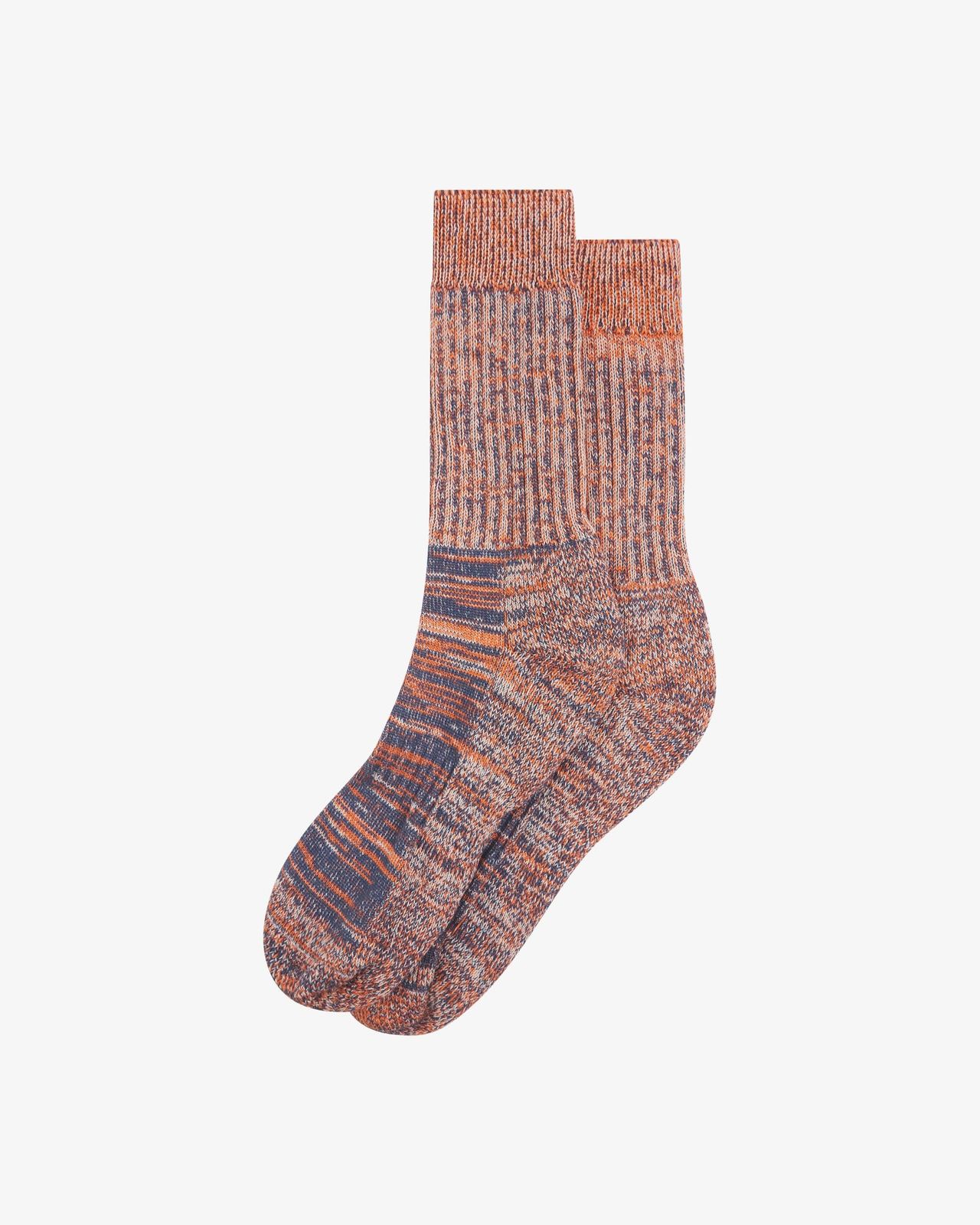 4006 Colour Fuzz Socks - volcanic orange