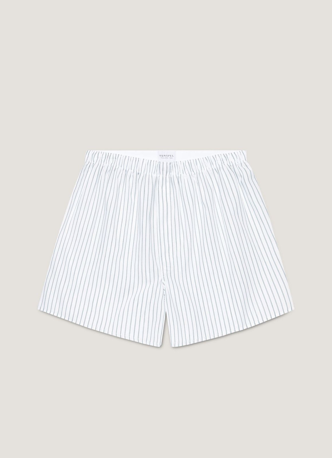 Men's Classic Boxer Short in White/Blue/Green