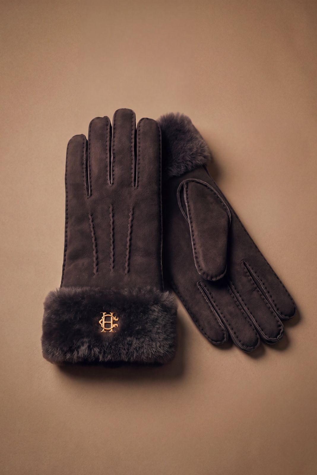 Shearling Glove (Chocolate)