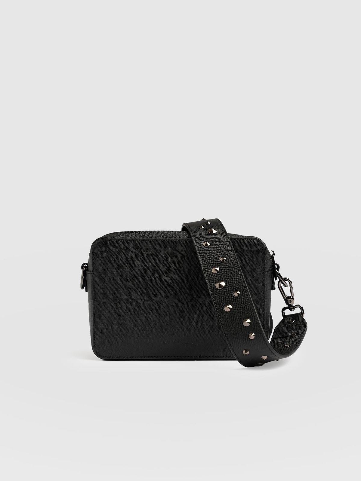 Cross Body Bag - Black Studded
