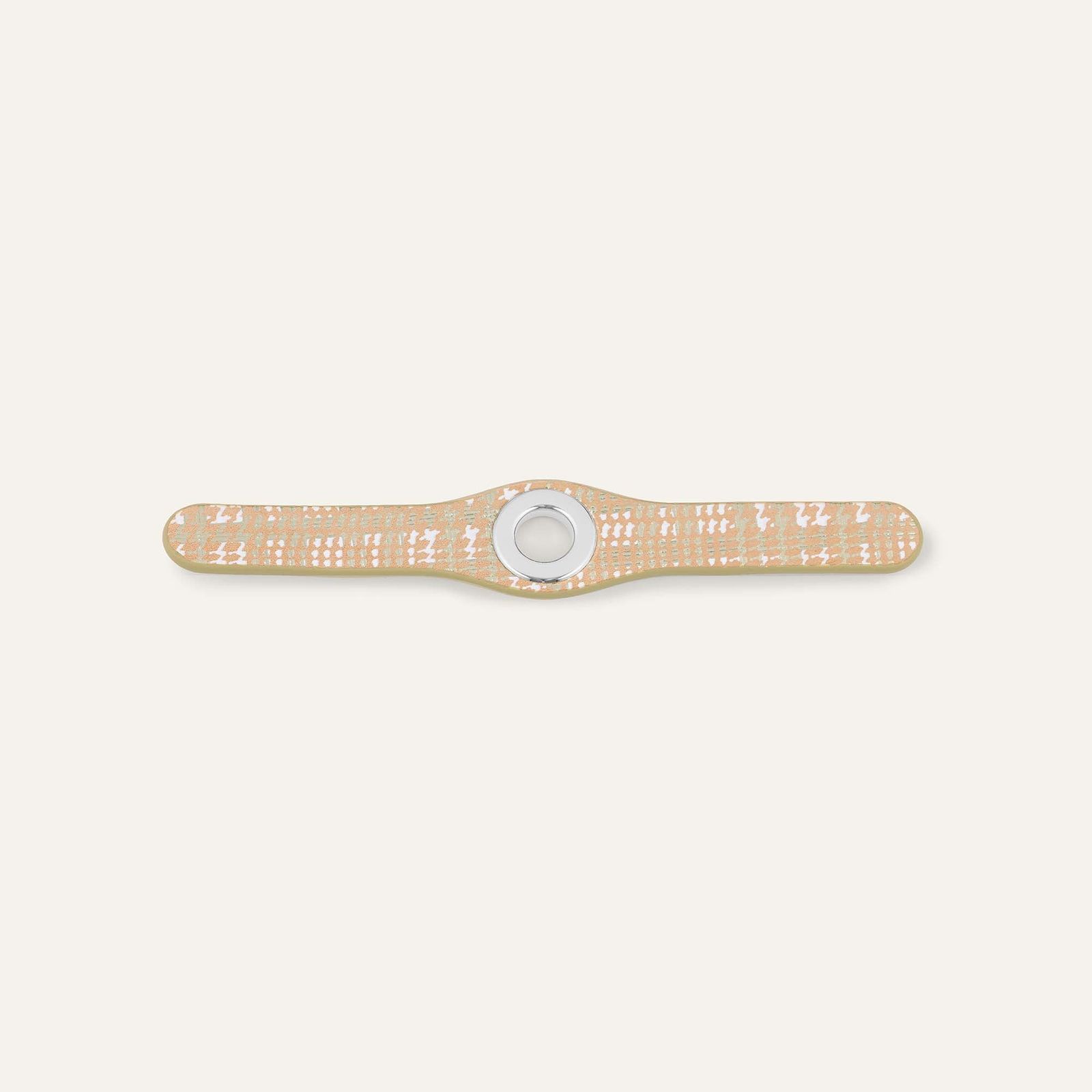 Deco Mini | Plaid Gold with Silver hardware