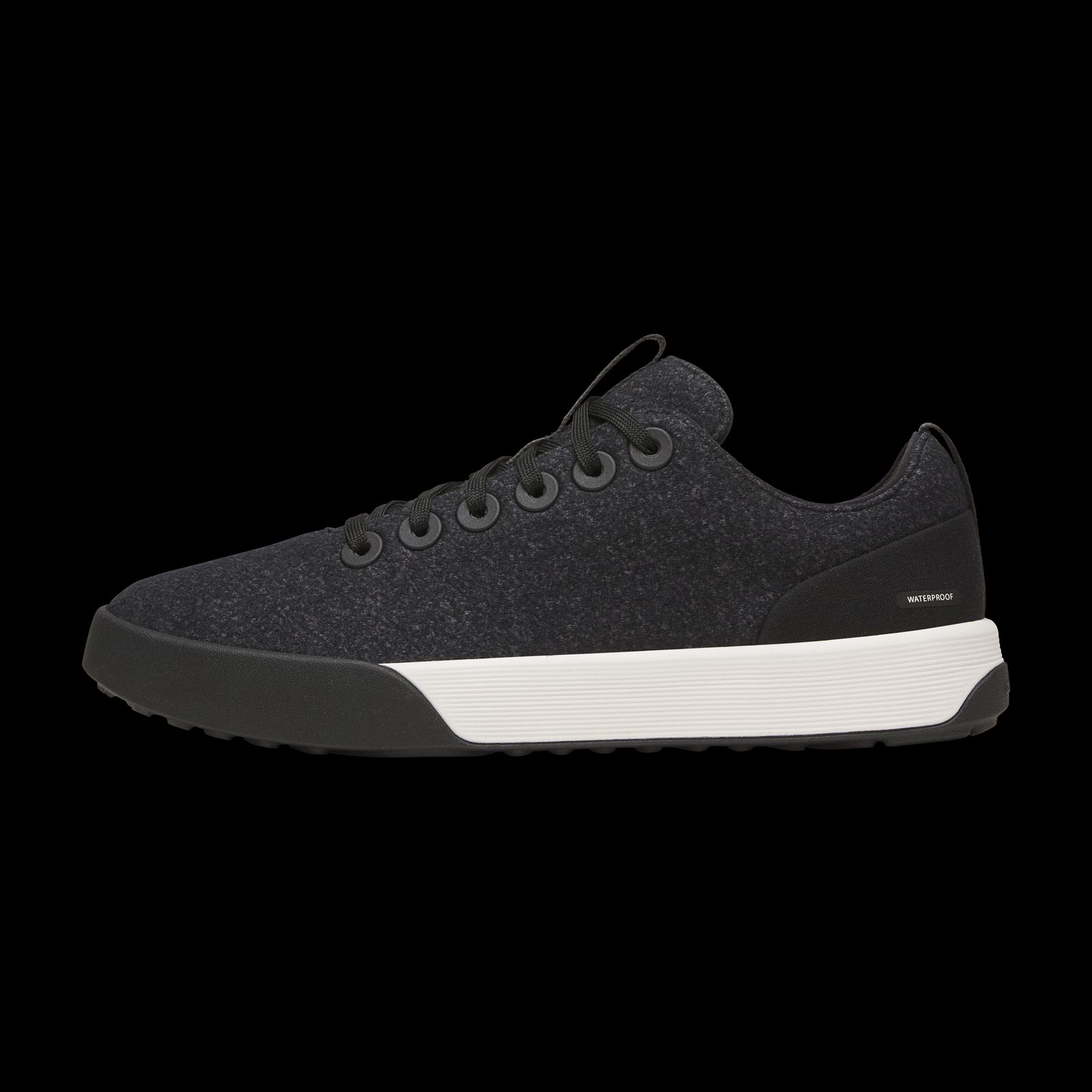 Women's Wool Cruiser Waterproof - Natural Black (Natural White Sole)