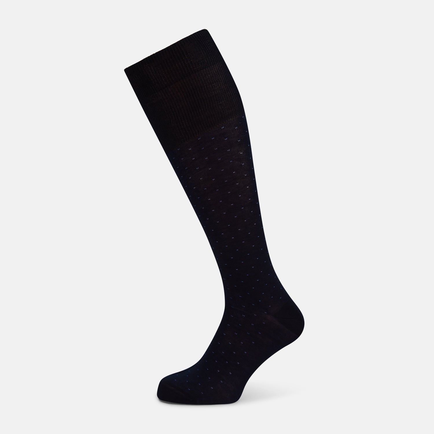 Navy/Azzurro Polka Dot Long Socks