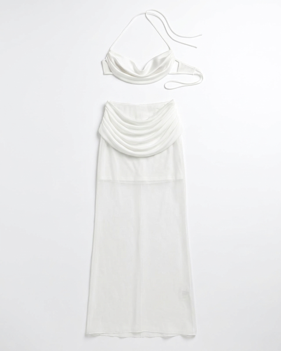 Hera Maxi Skirt In Ivory