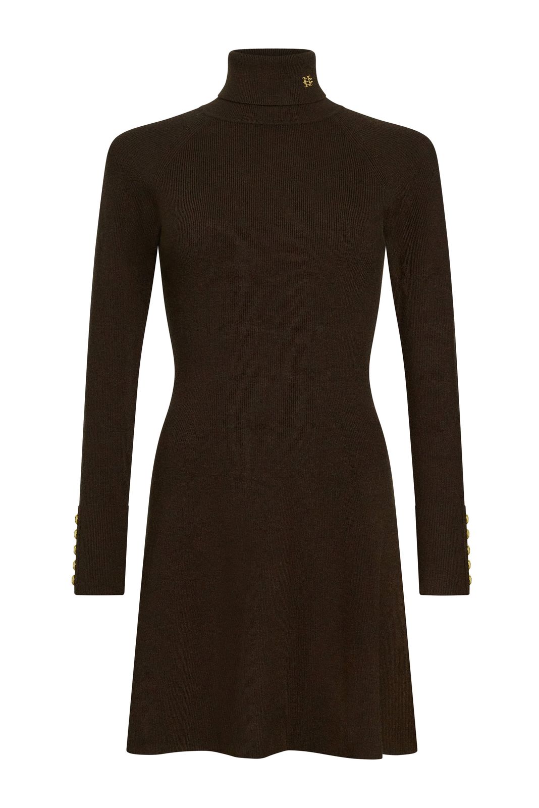 Aspen Knitted Dress (olive Brown)