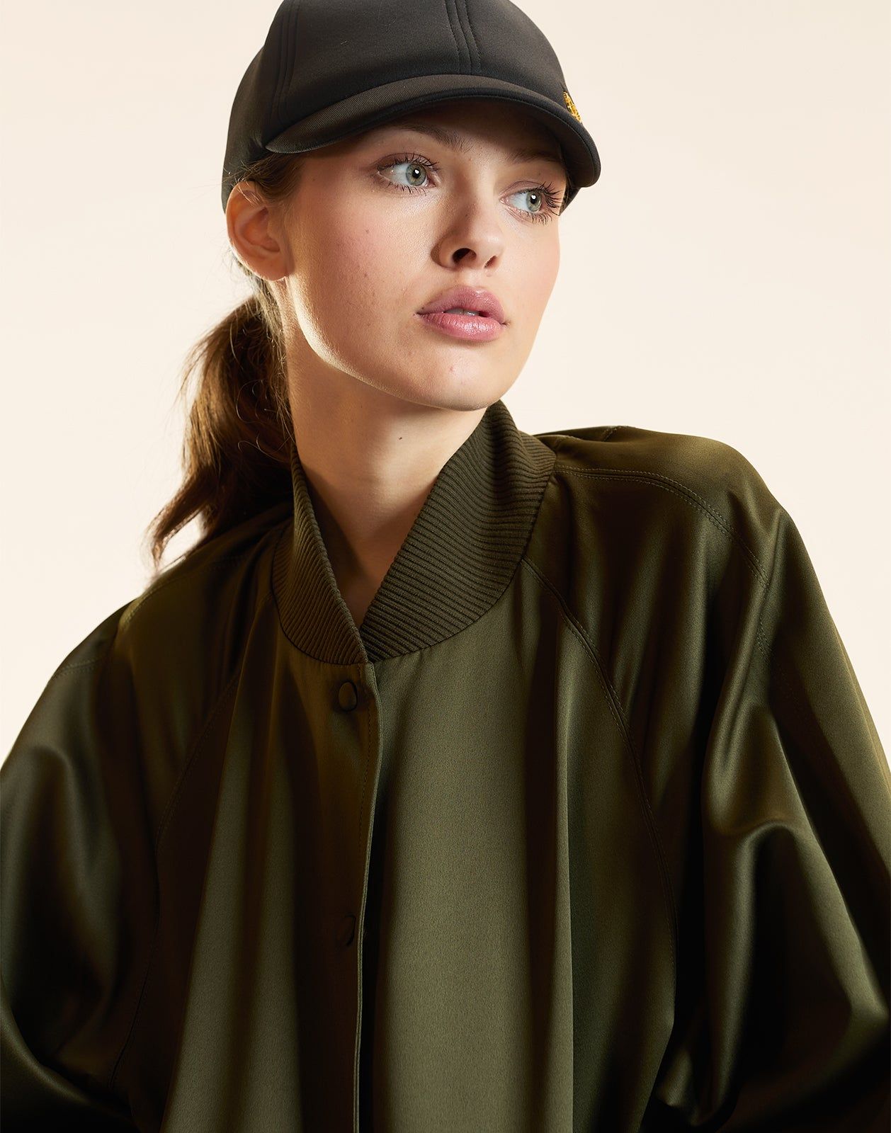 Satin Bomber Jacket