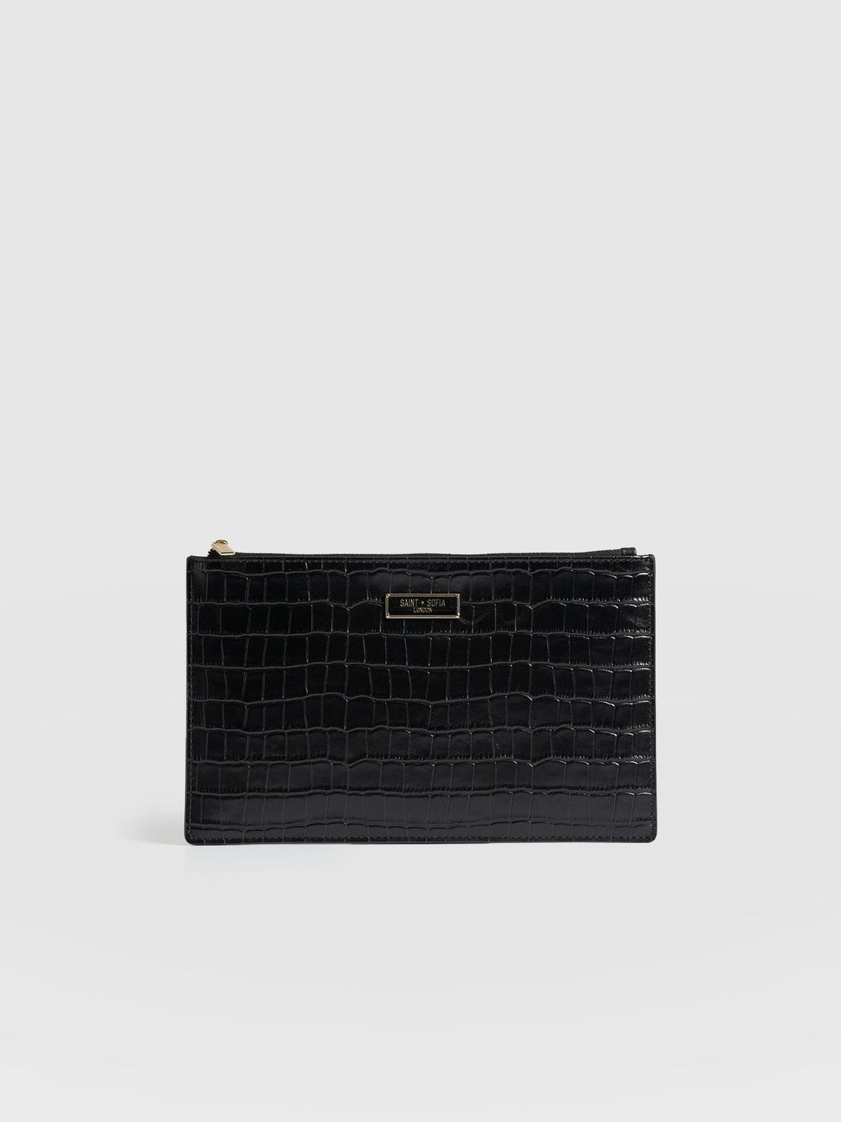Beauty Pouch - Black Croc