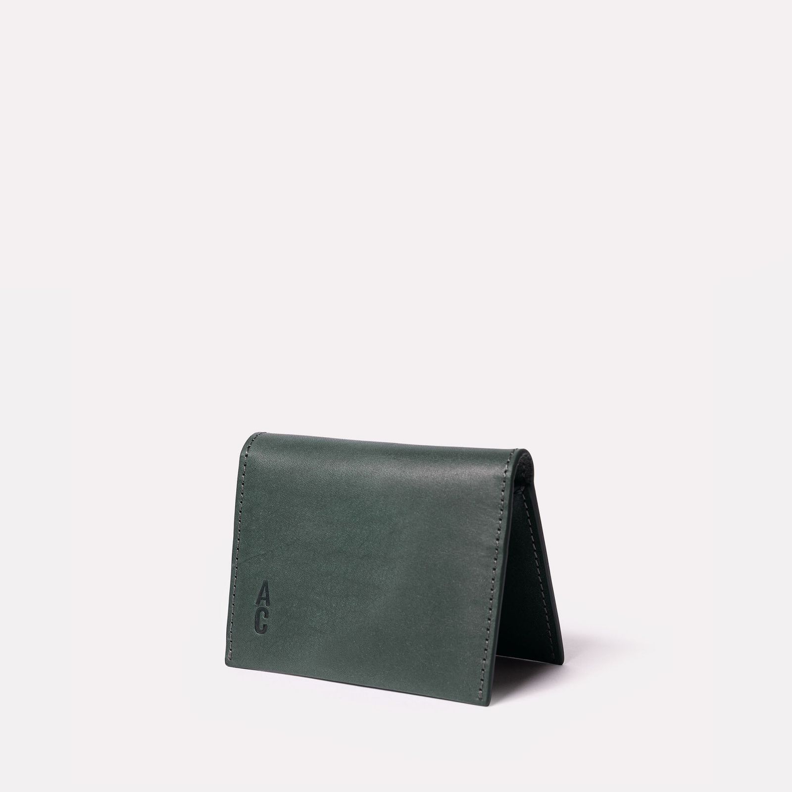 Riley Leather Coin Card Purse in Ivy