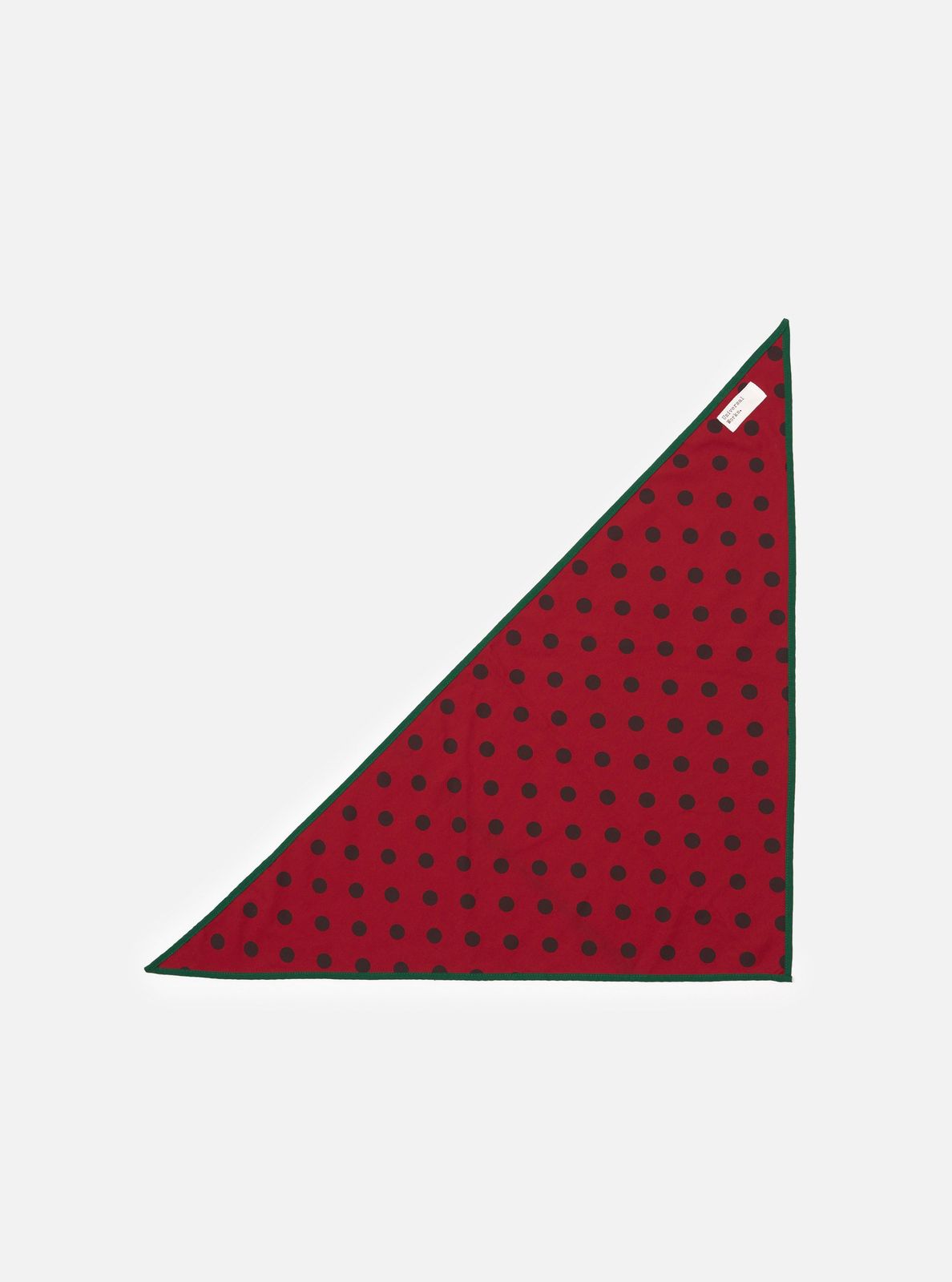 Red/Black Bold Dot Print Rayon Scout Scarf