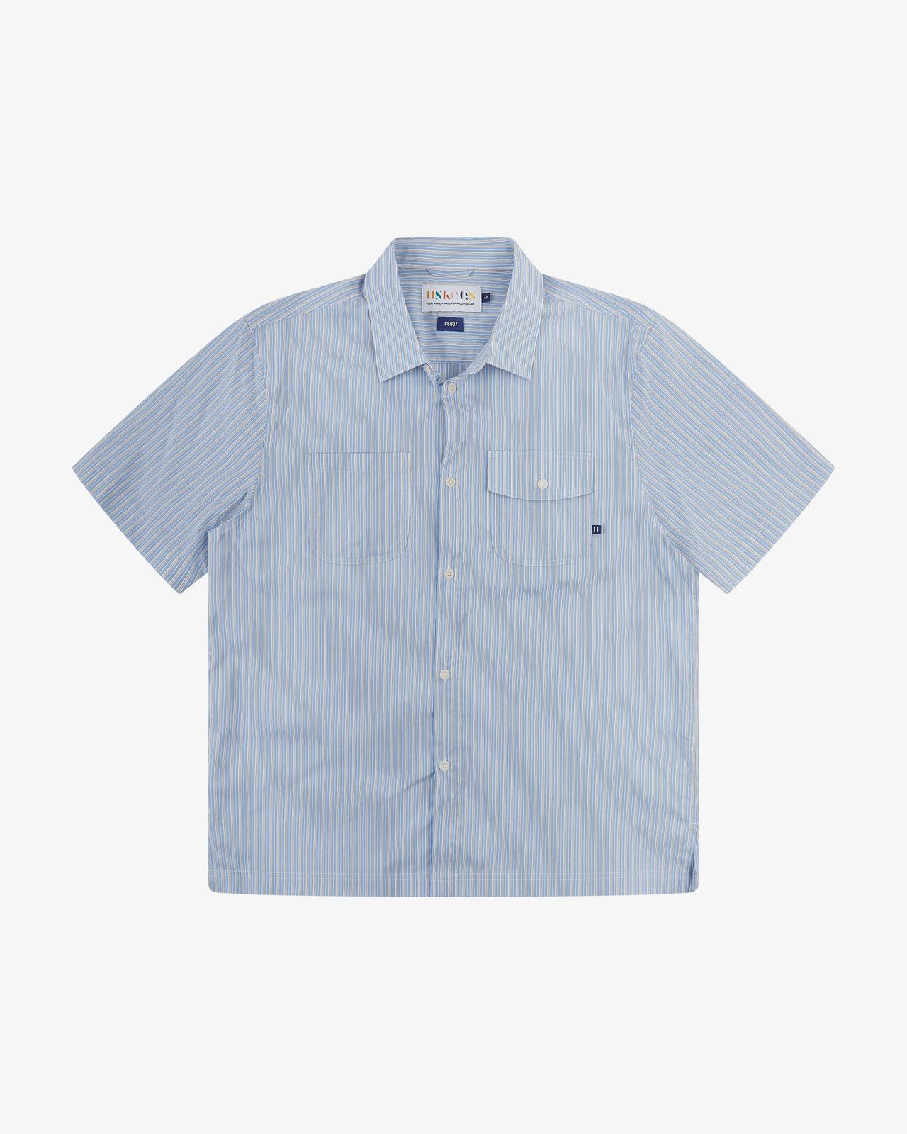 6007 Tasker shirt - blue gold blend