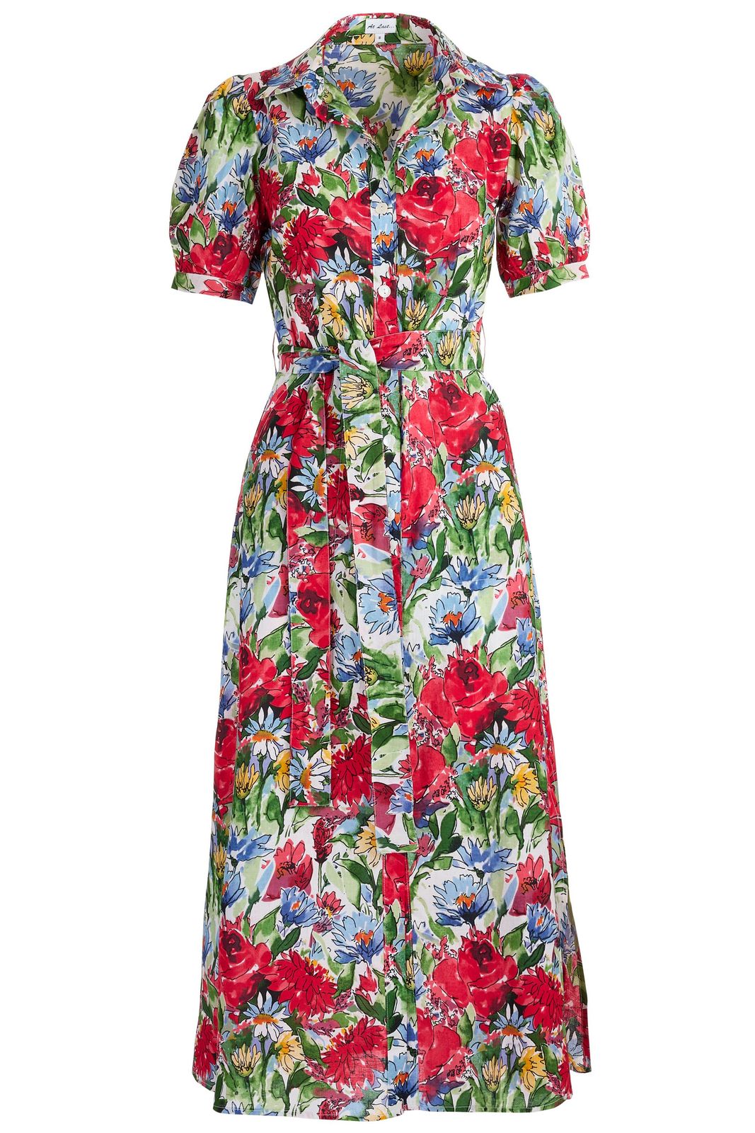 Cotton Maddie Dress In English Summer Garden