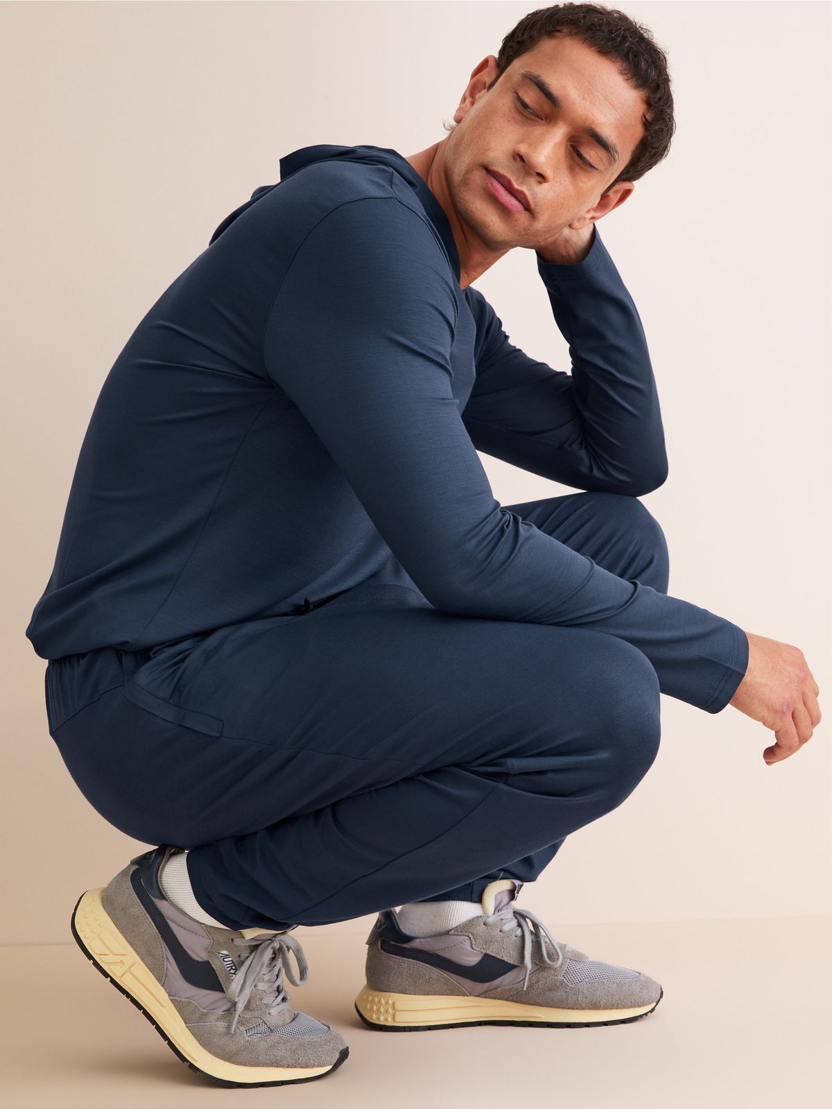 Basel Micro Modal Sweatpants Navy Blue