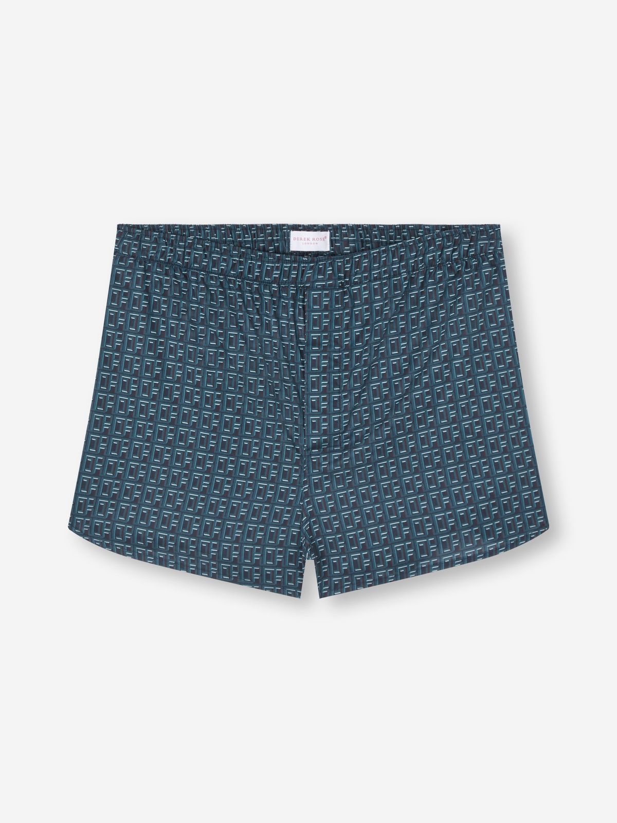 Ledbury Cotton Batiste Modern Fit Boxers Blue Dr Monogram