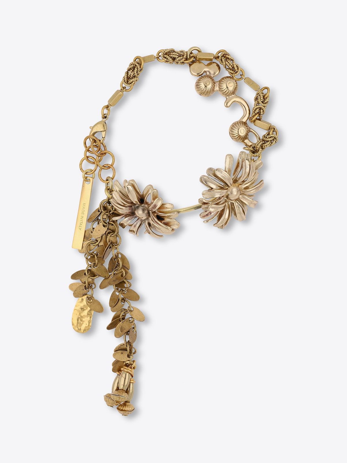 Chain floral bracelet