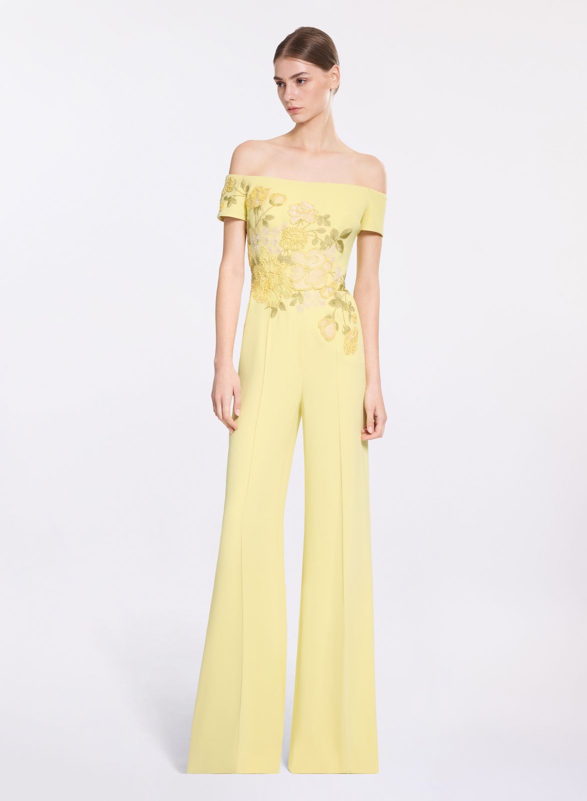 Embellished Cady Jumpsuit