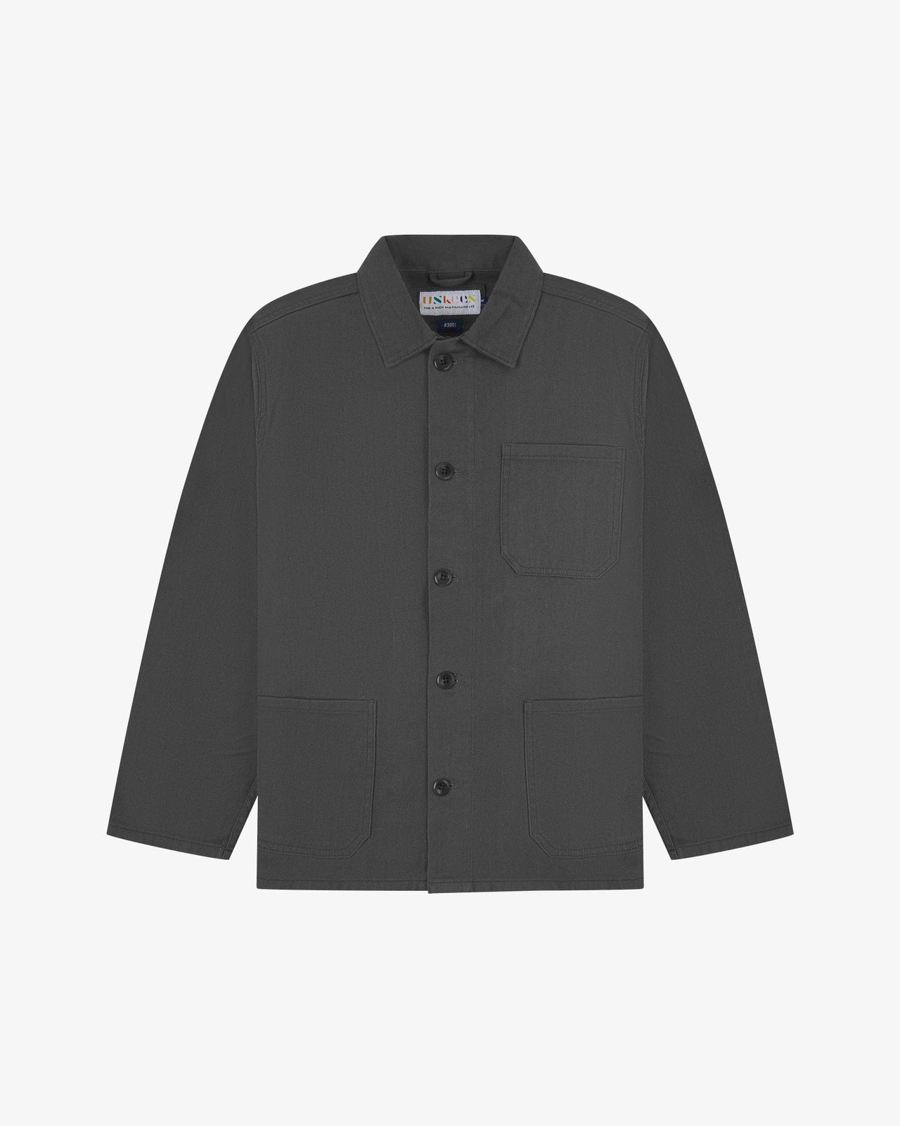 3001 drill overshirt - charcoal
