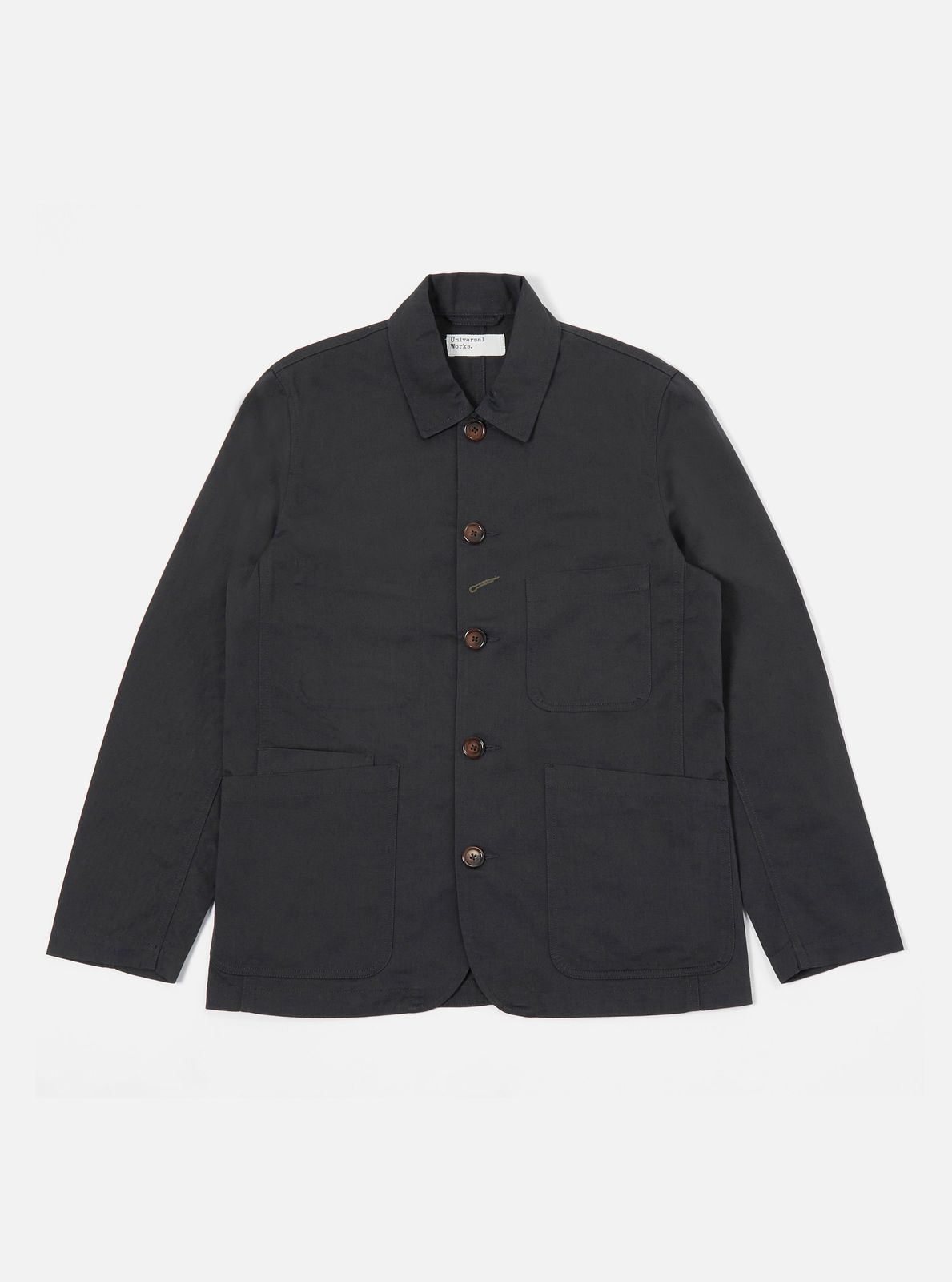 Black Twill Bakers Chore Jacket