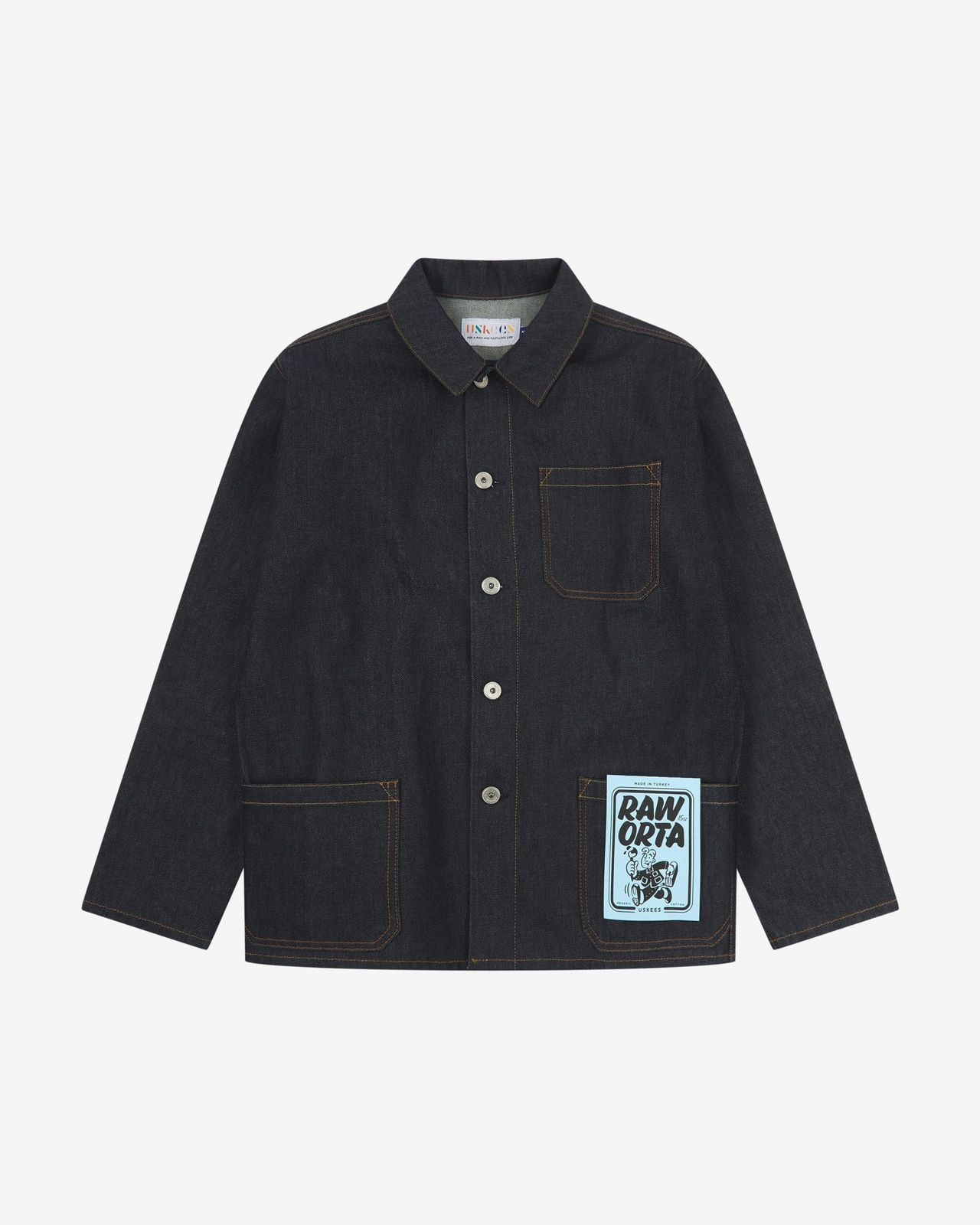 3001 Overshirt - raw orta denim