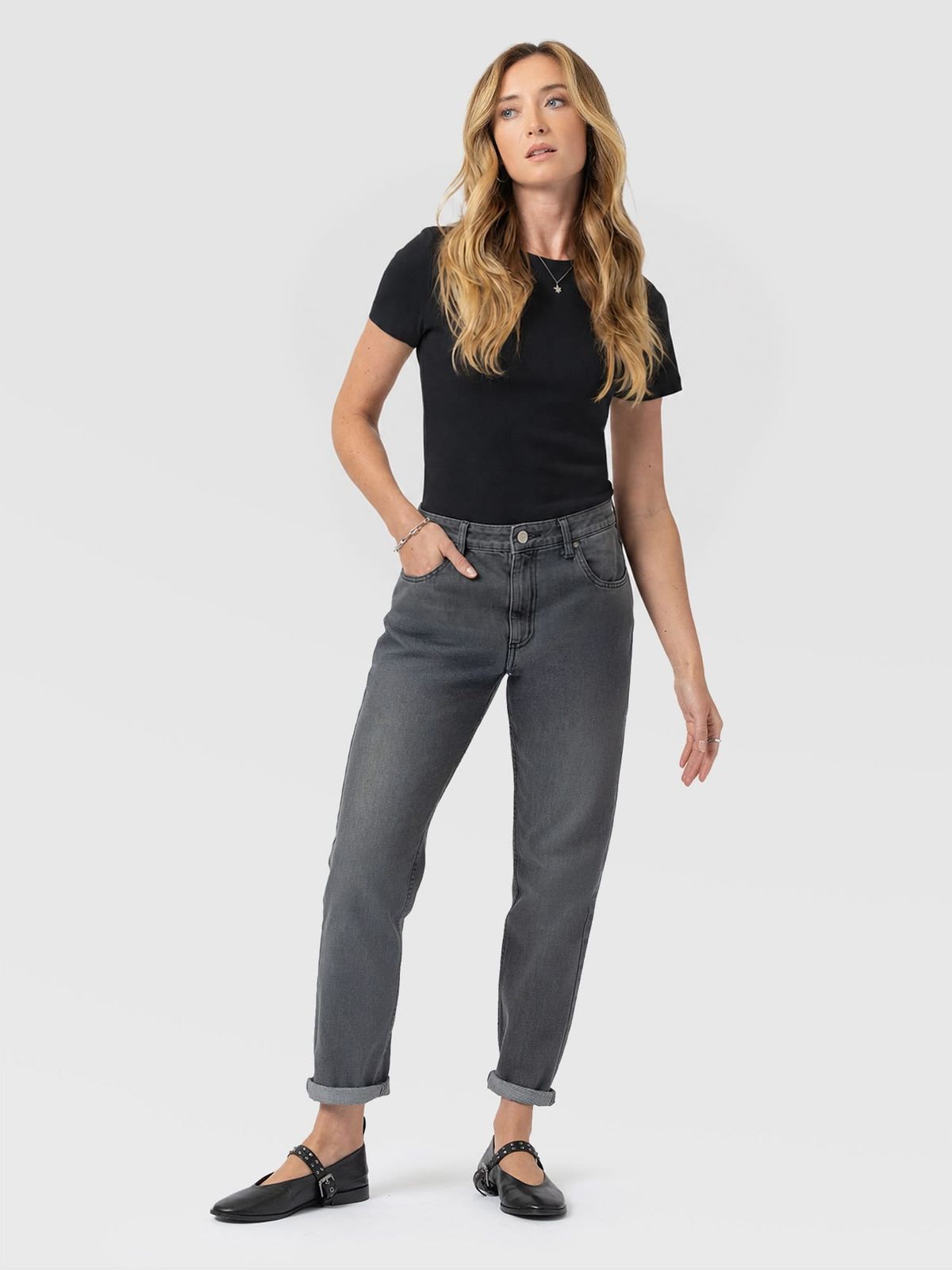 Boyfriend Jeans - Black