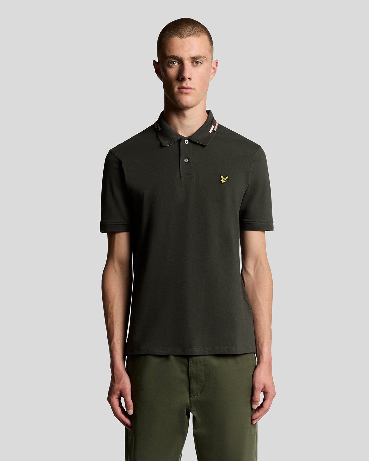 Striped Tipped Polo Shirt
