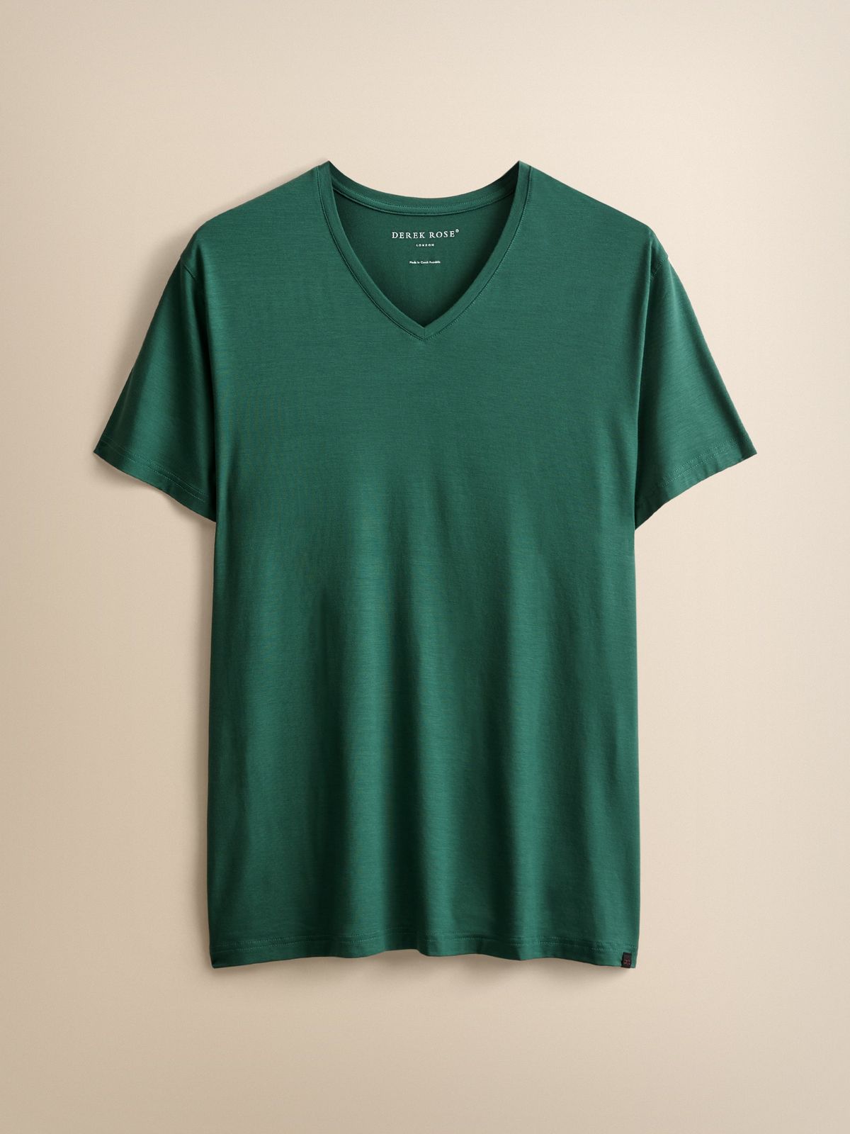 Basel Micro Modal V-neck T-shirt Pine Green