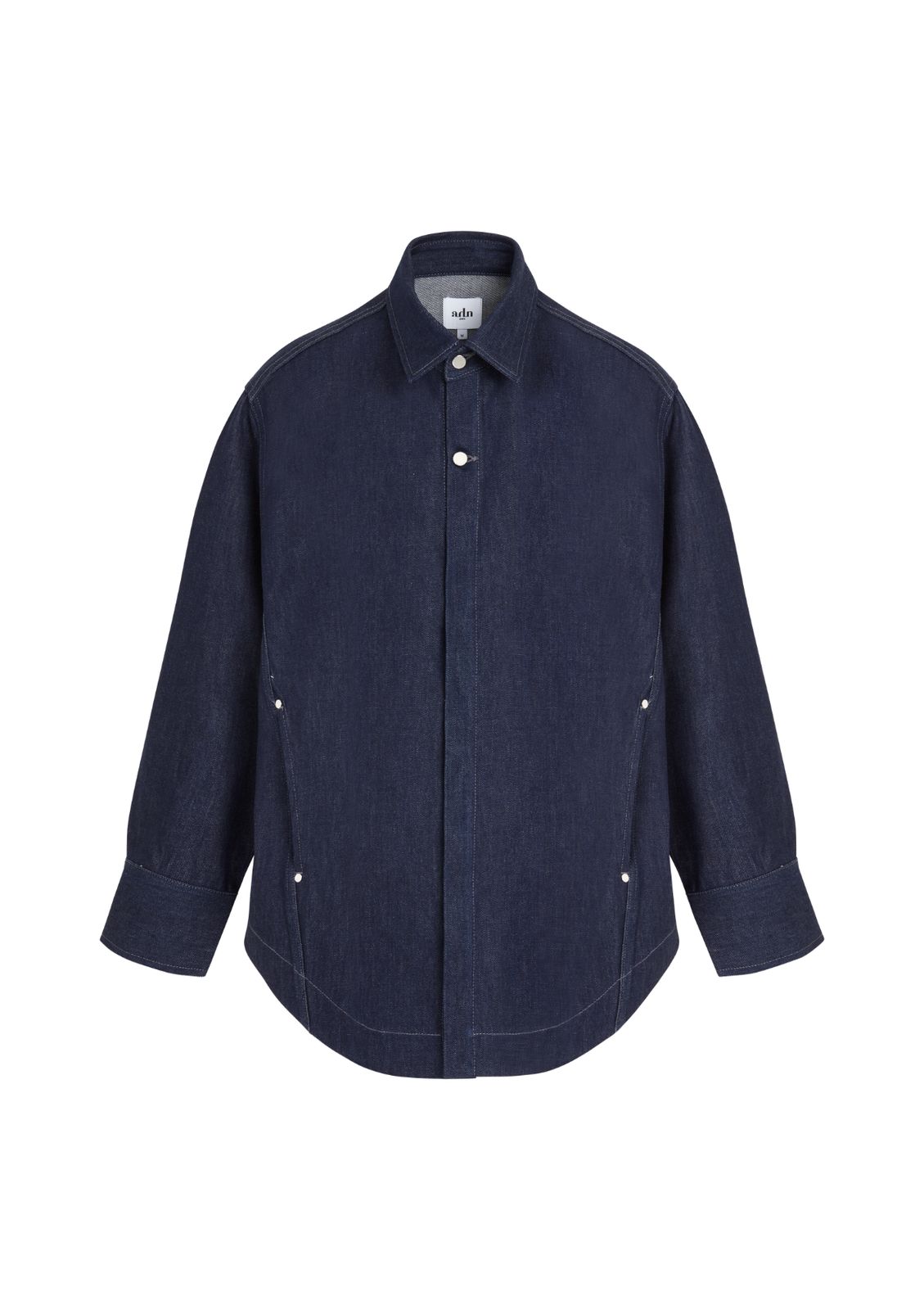 KRYS - Surchemise droite en denim indigo