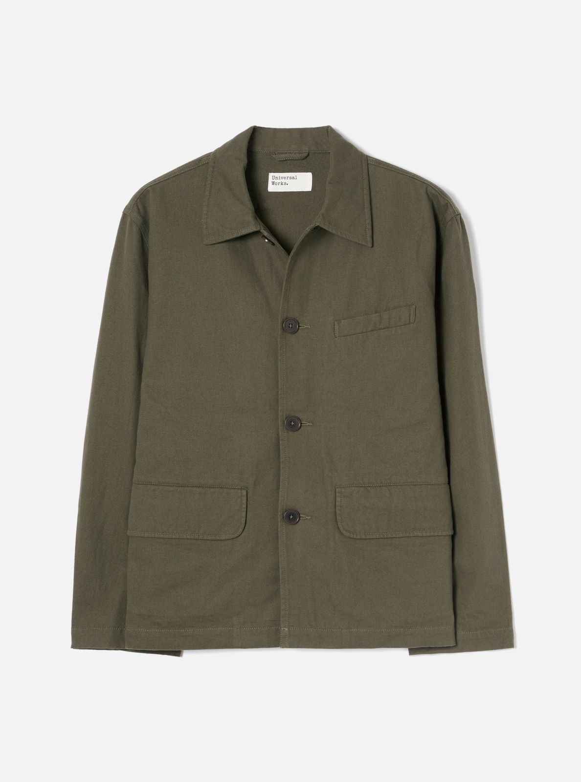 Olive Brushed Moleskin Franck Jacket