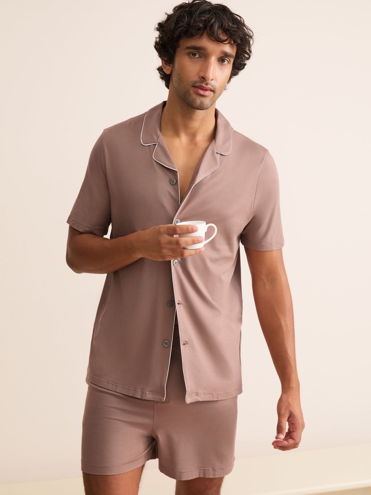 Basel Micro Modal Short Pyjamas Dusty Pink