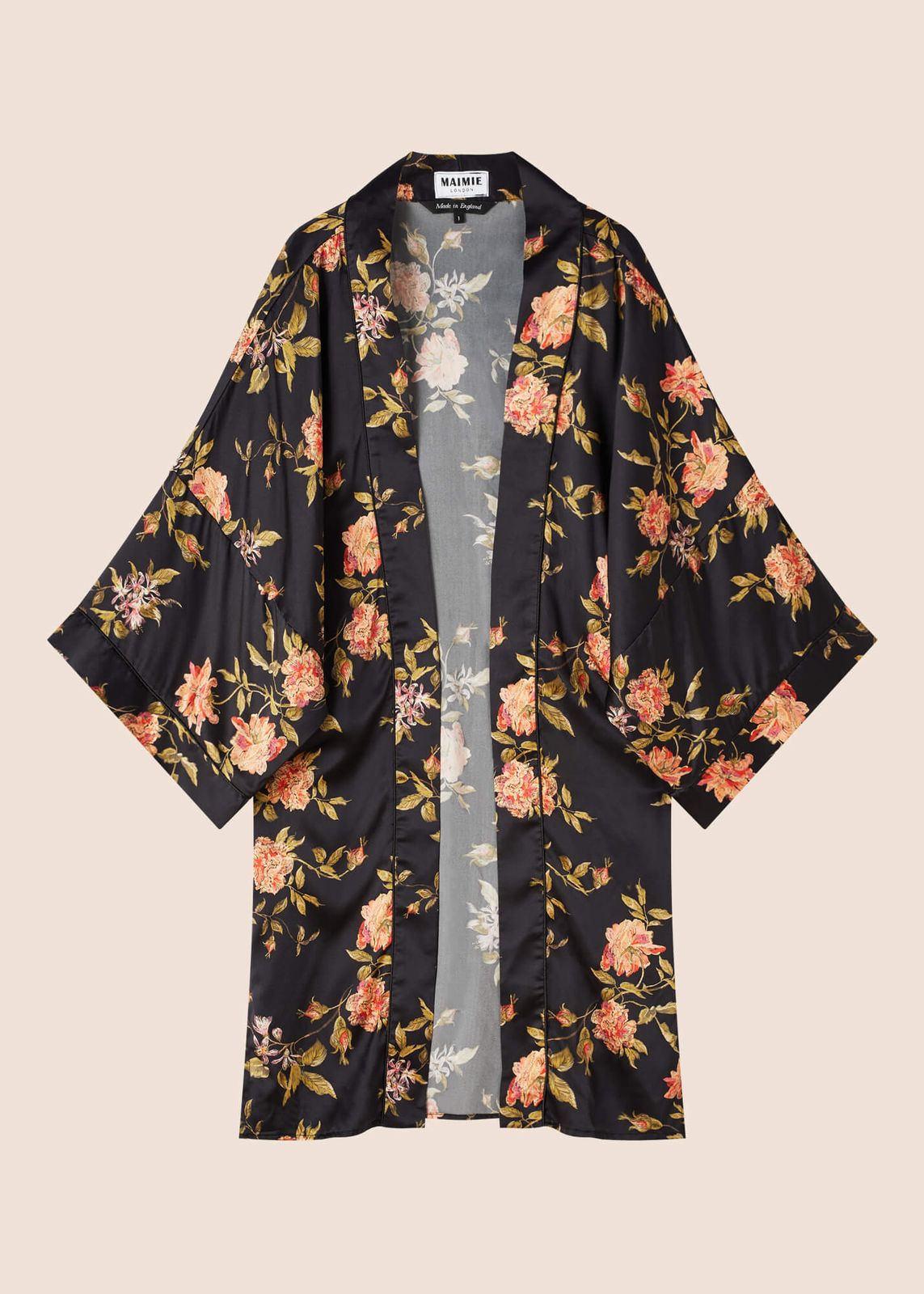 Aira Flora Silk Kimono Robe