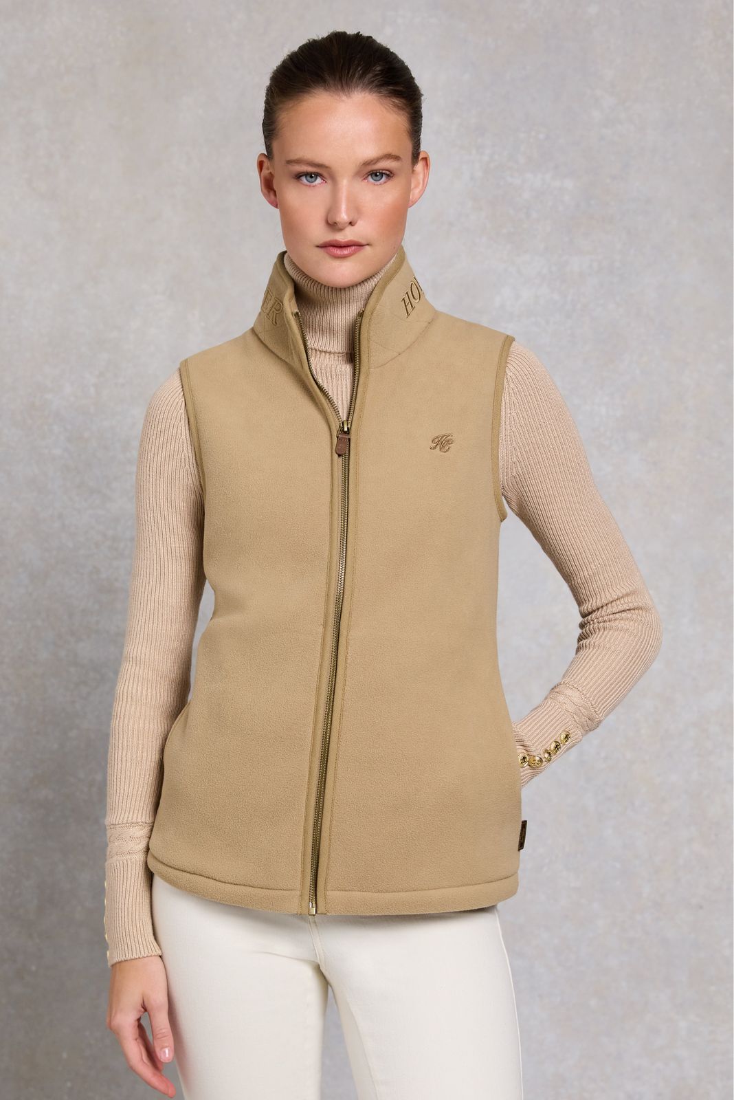 Country Fleece Gilet (Sand)