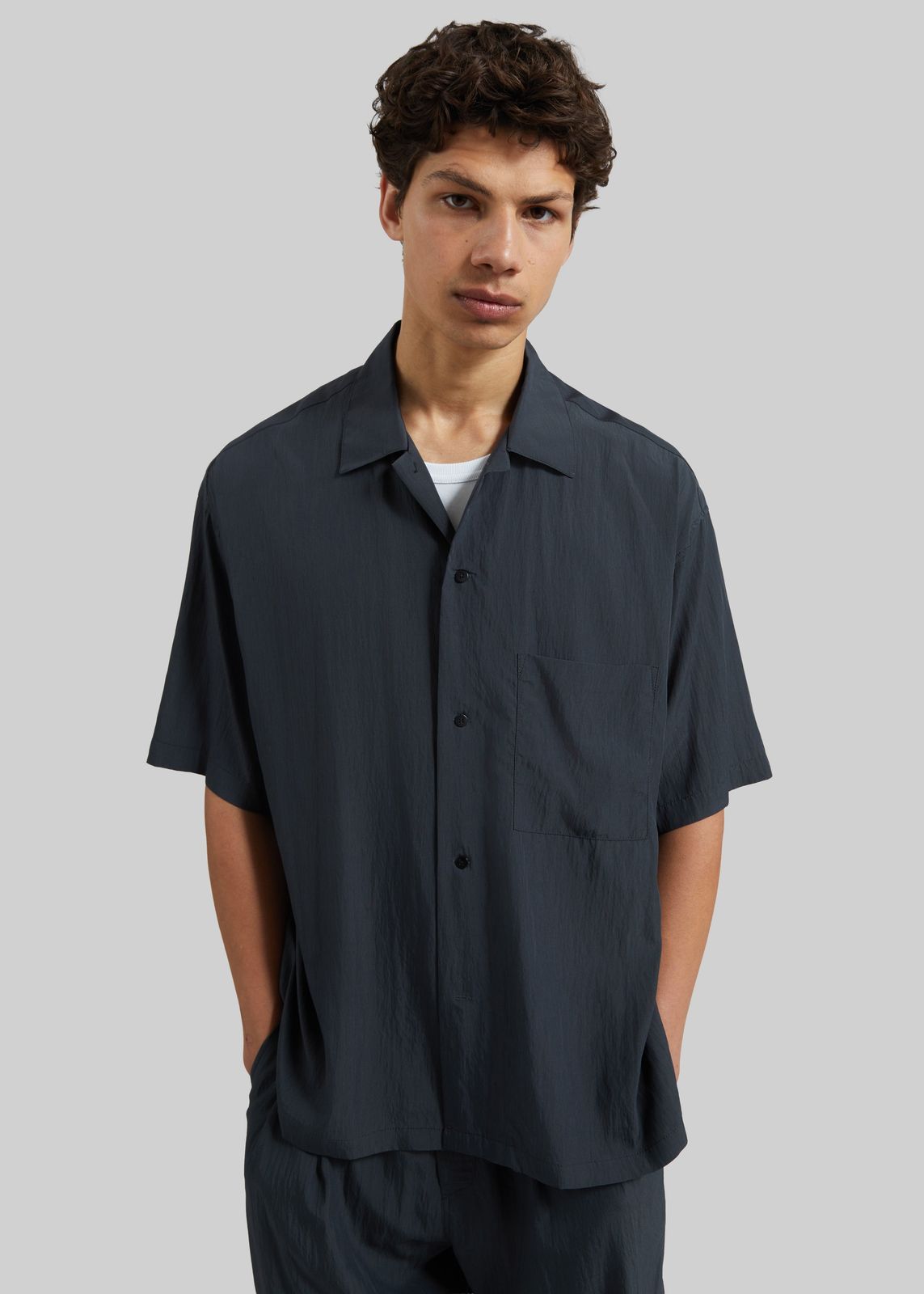 Holmen Short Sleeve Shirt - Charcoal