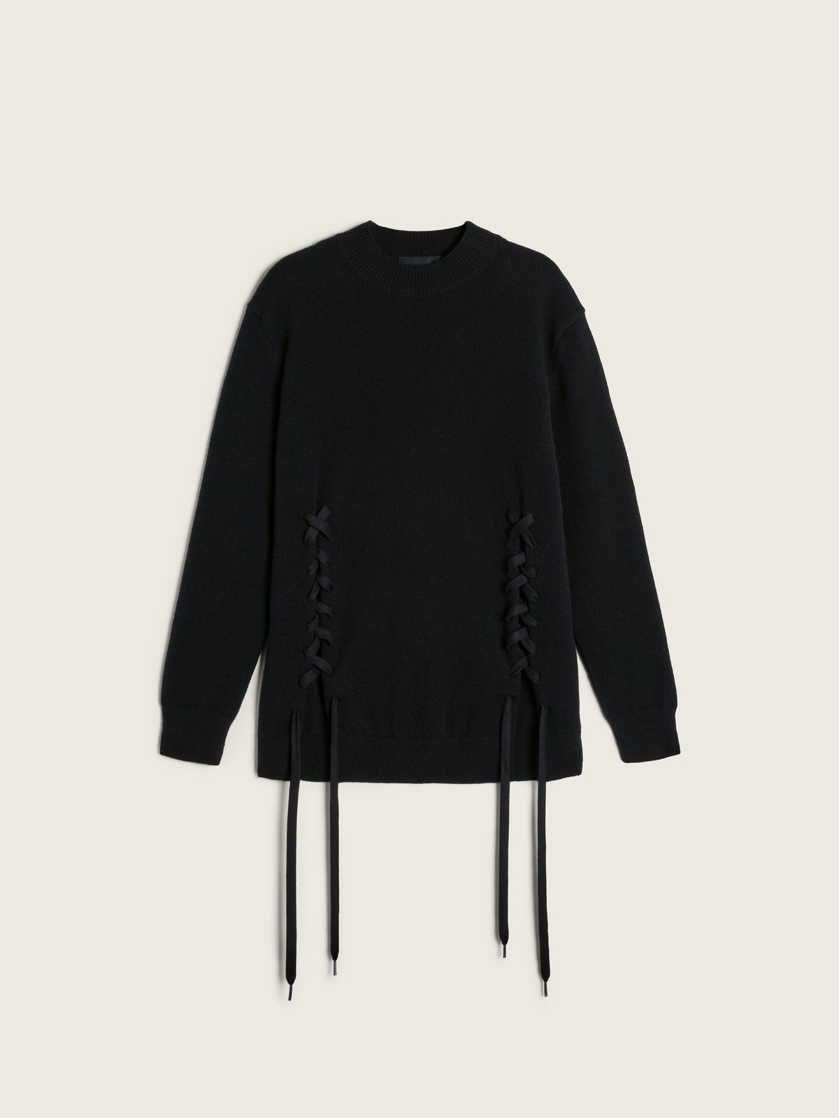 Merino Lace Up Hem Jumper