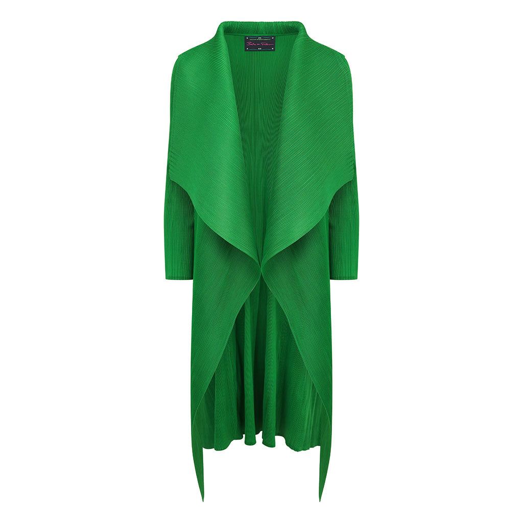 Green Waterfall Crinkle Coat