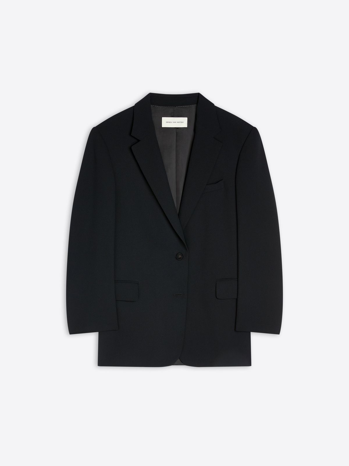 Oversized crepe blazer