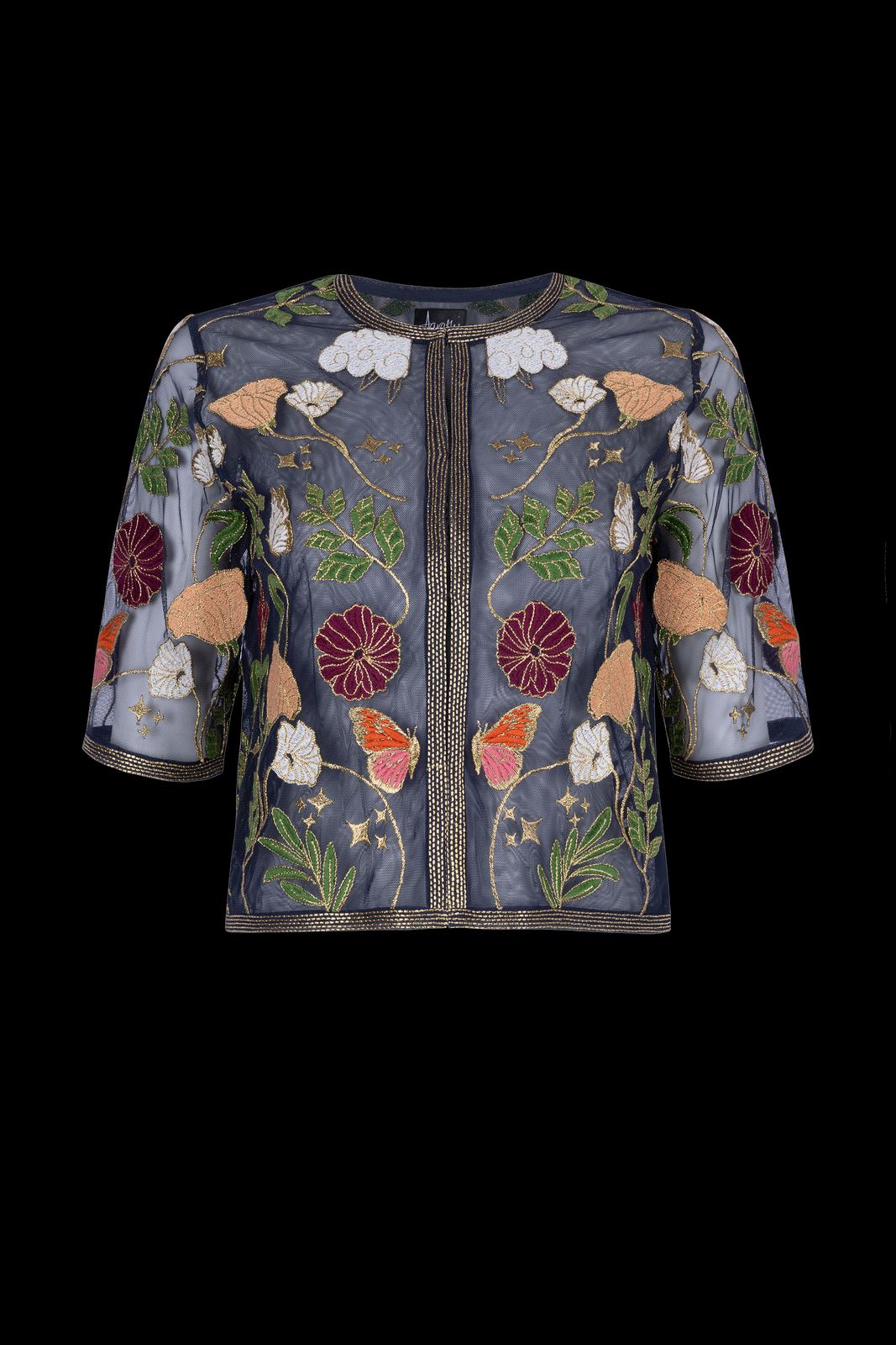 Freya Embroidered Sheer Jacket