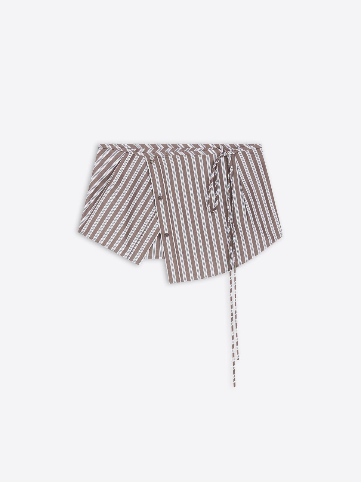 Striped cotton wrap belt