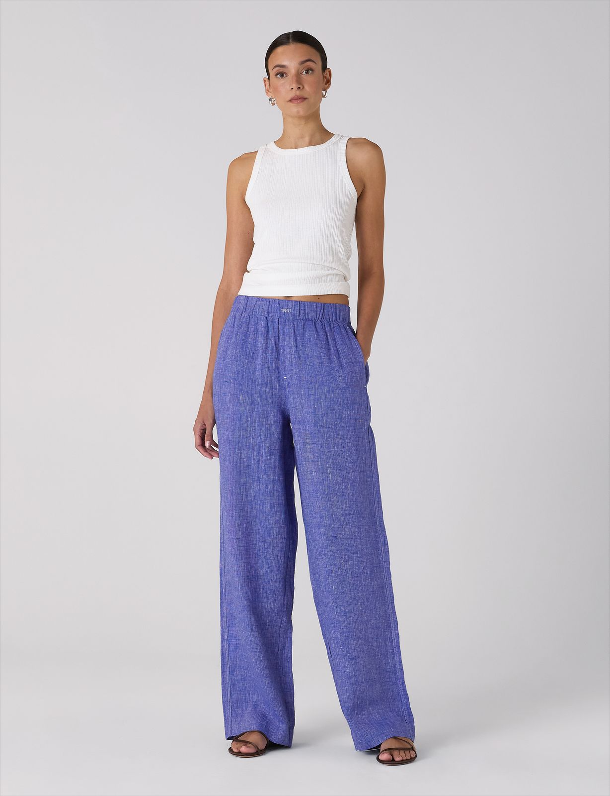 The Palazzo: Linen, Lapis Blue