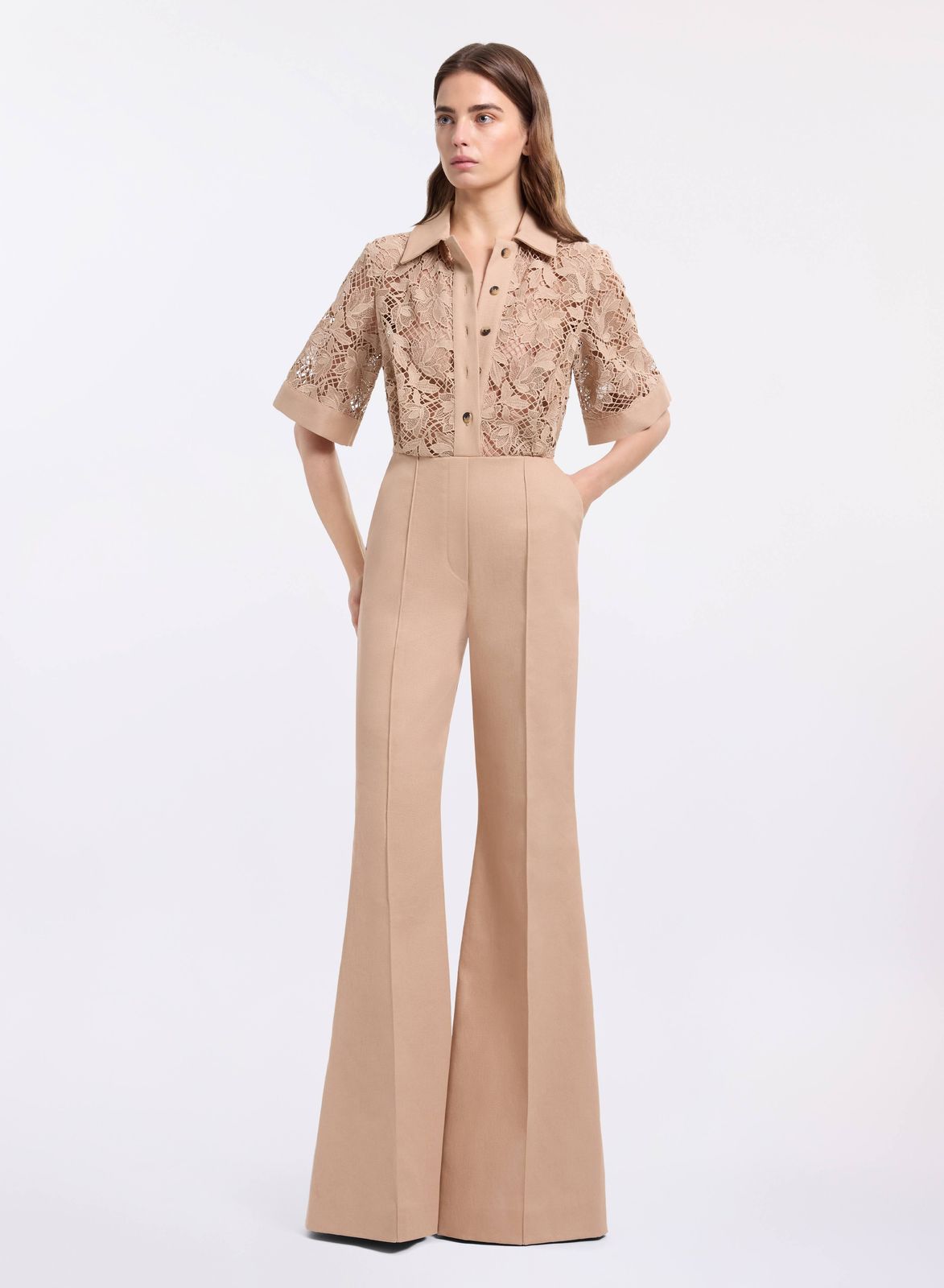 Macramé & Drill Jumpsuit